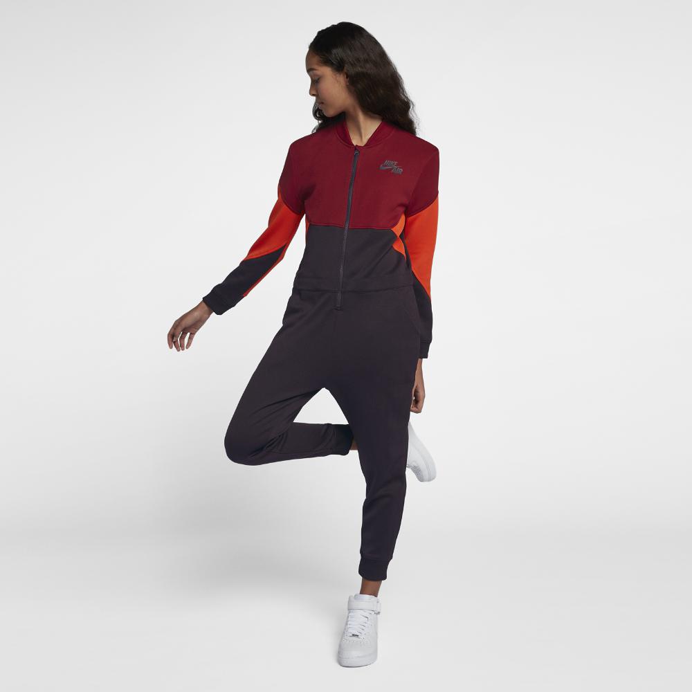 nike jumpsuit red