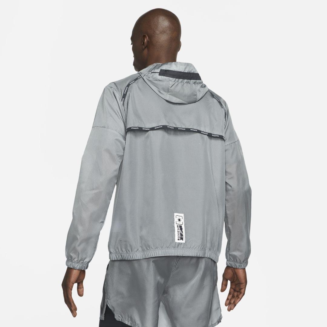 Nike Repel Wild Run Windrunner Graphic Running Jacket in Gray for Men | Lyst