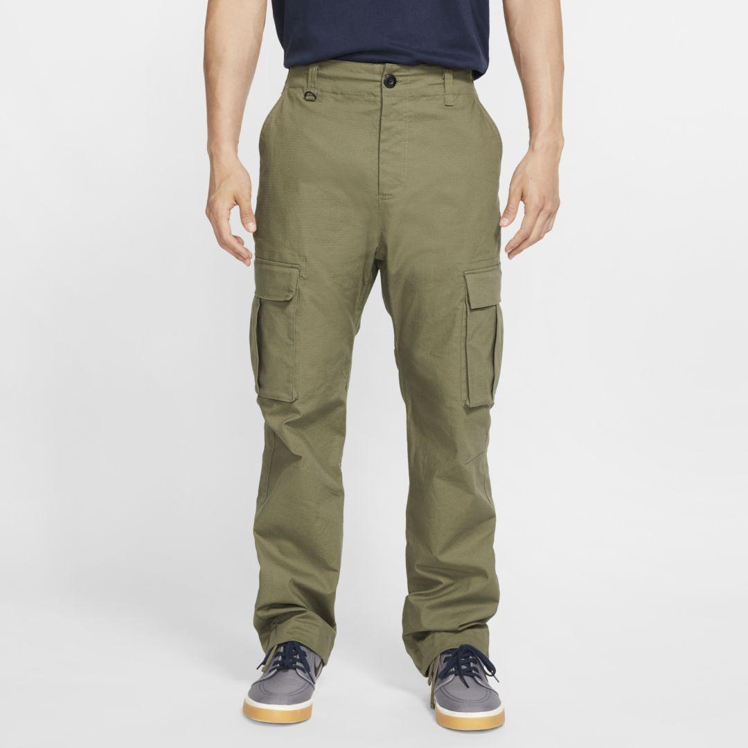 Nike Cotton Sb Flex Ftm Skate Cargo Pants in Olive (Green) for Men - Lyst