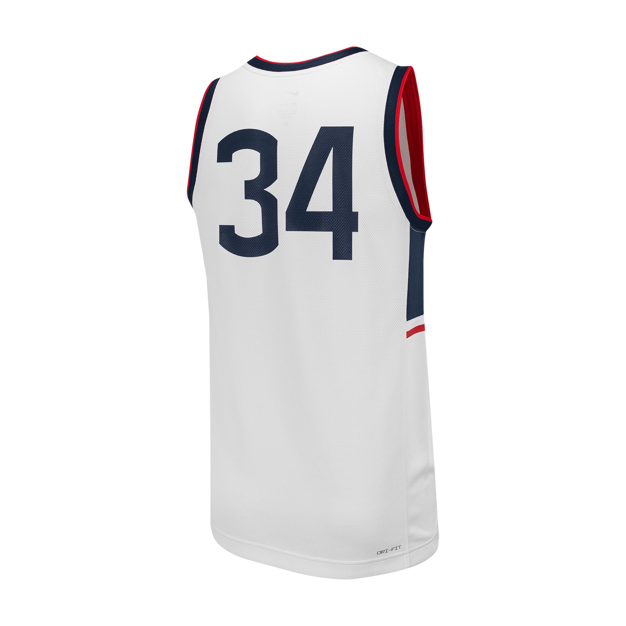 Nike Uconn College Basketball Replica Jersey in White for Men | Lyst