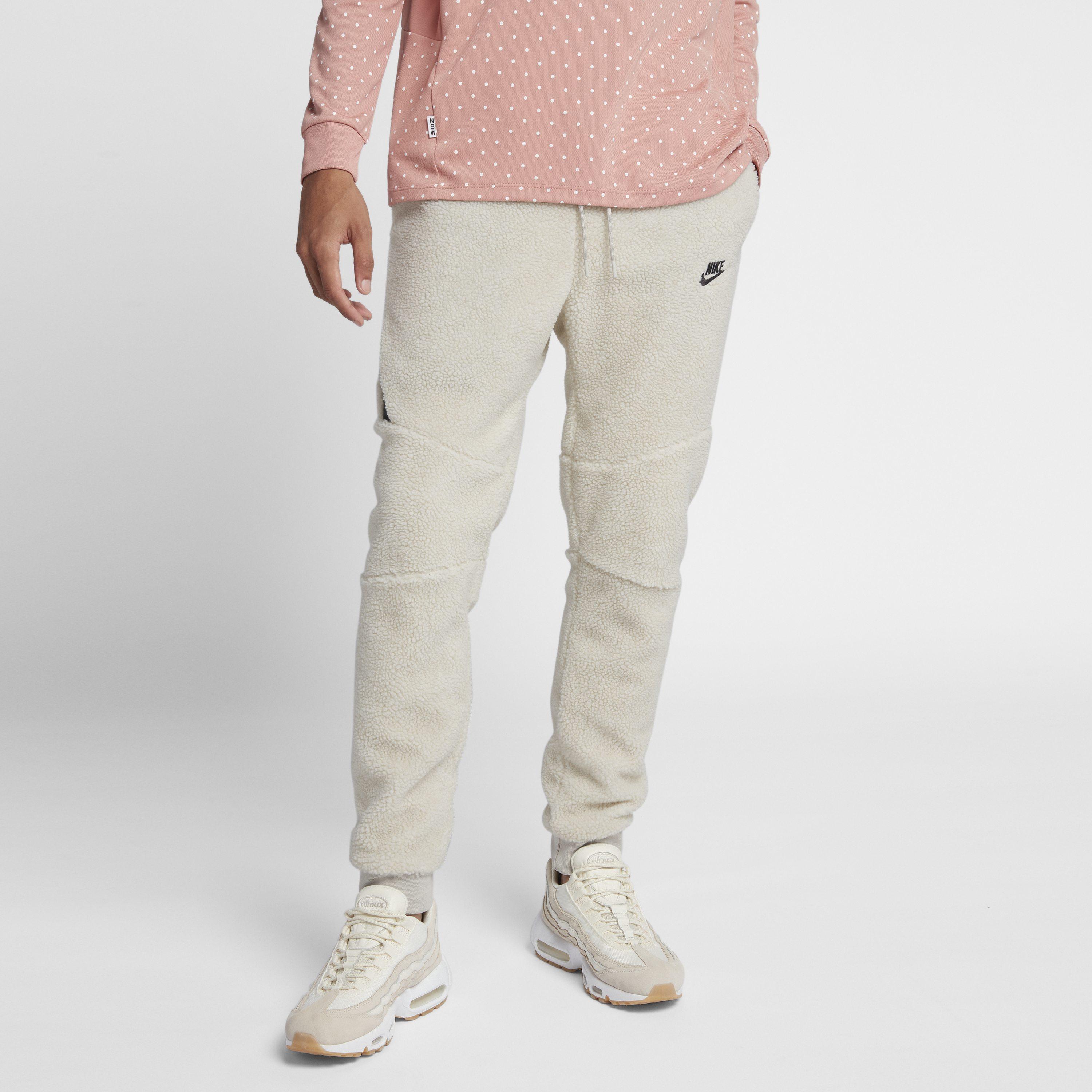 Nike Sportswear Tech Fleece Icon Sherpa Joggers in Cream (Natural) for Men  - Lyst