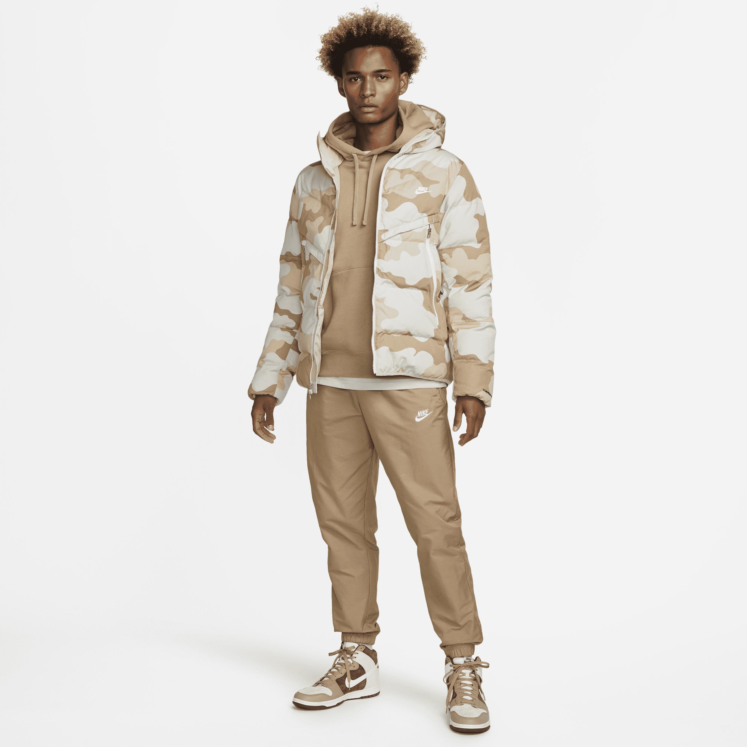 Nike Sportswear Therma-fit Windrunner Insulated Hooded Camo Jacket In Grey,  in Gray for Men | Lyst