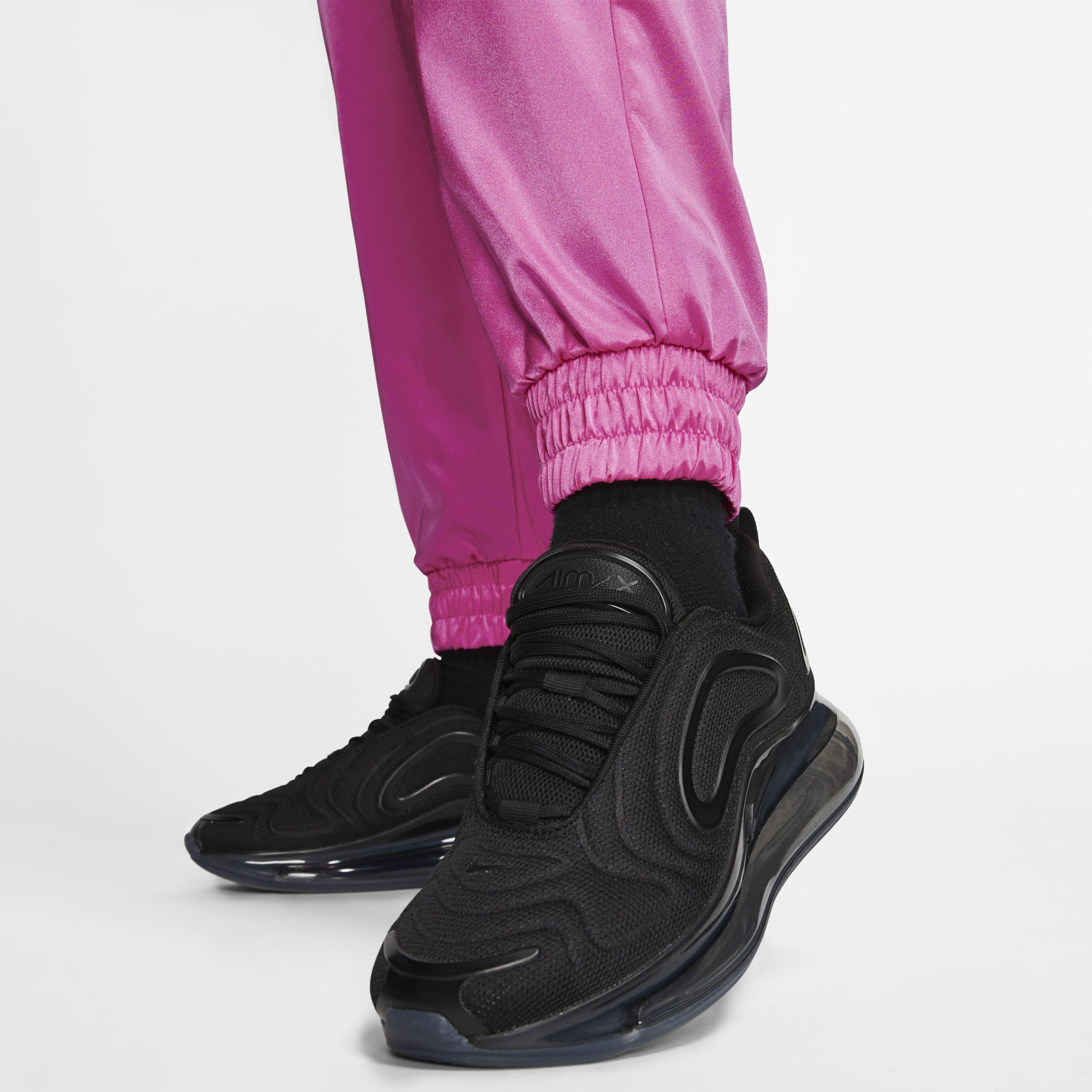Nike Air Satin Tracksuit Bottoms in Purple - Lyst