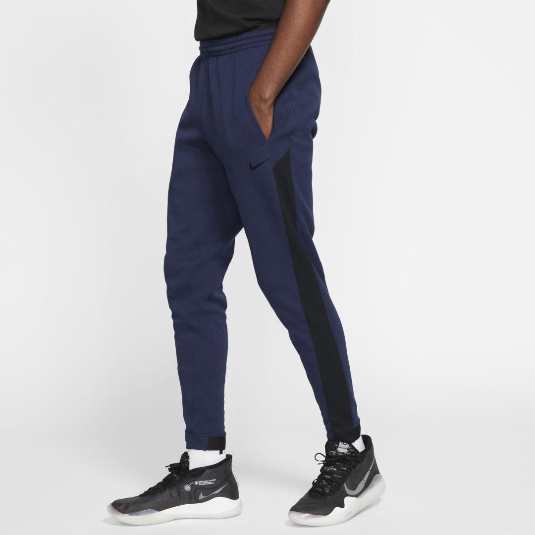 nike dri fit pants navy blue