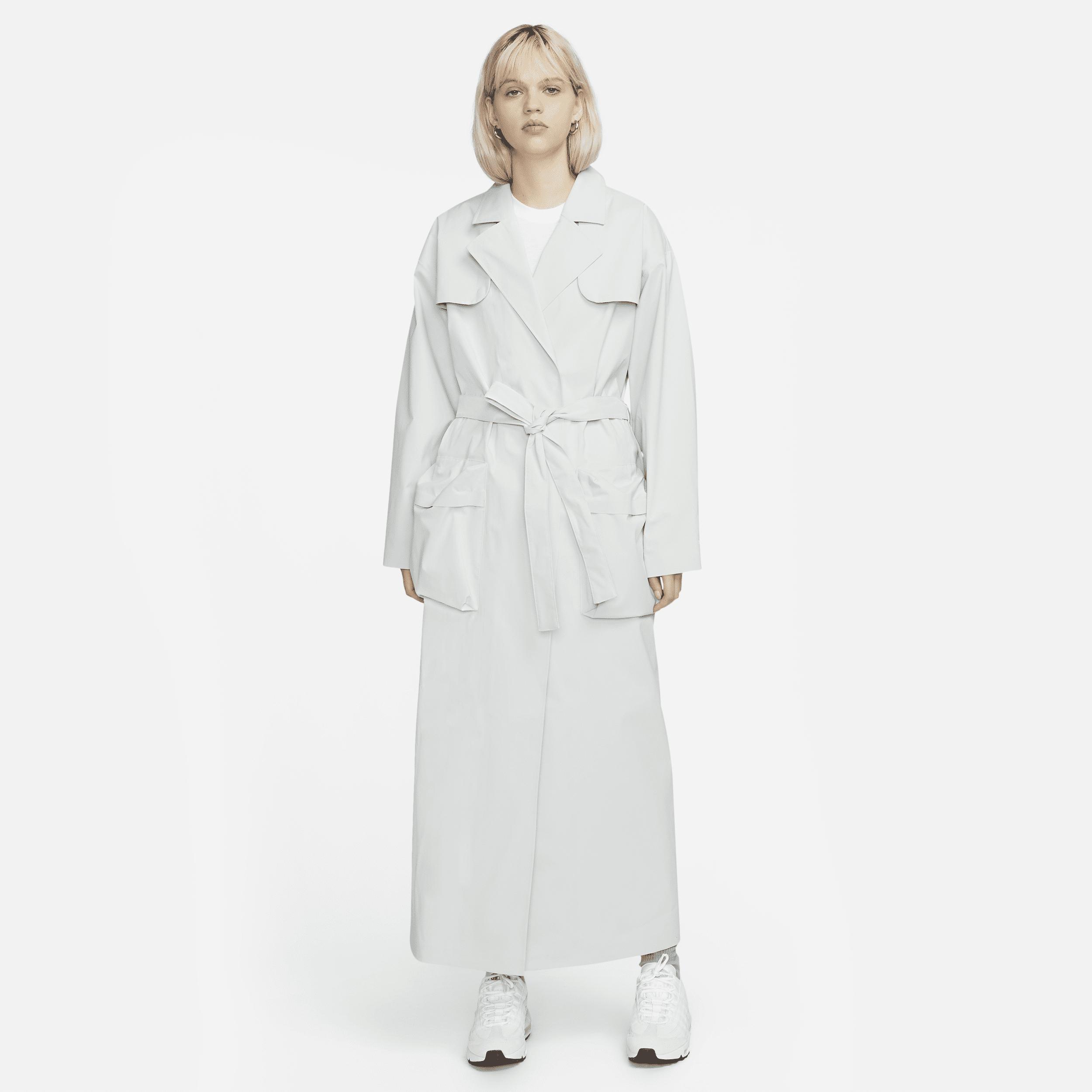 Nike Sportswear Stormfit Adv Tech Pack Trench Coat In Grey, in White