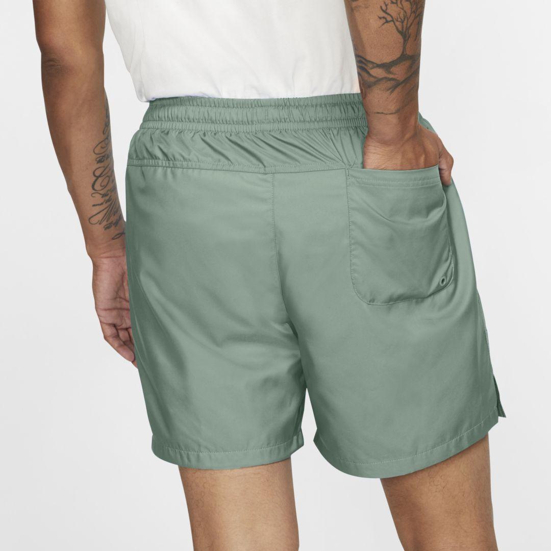 nike nylon shorts green