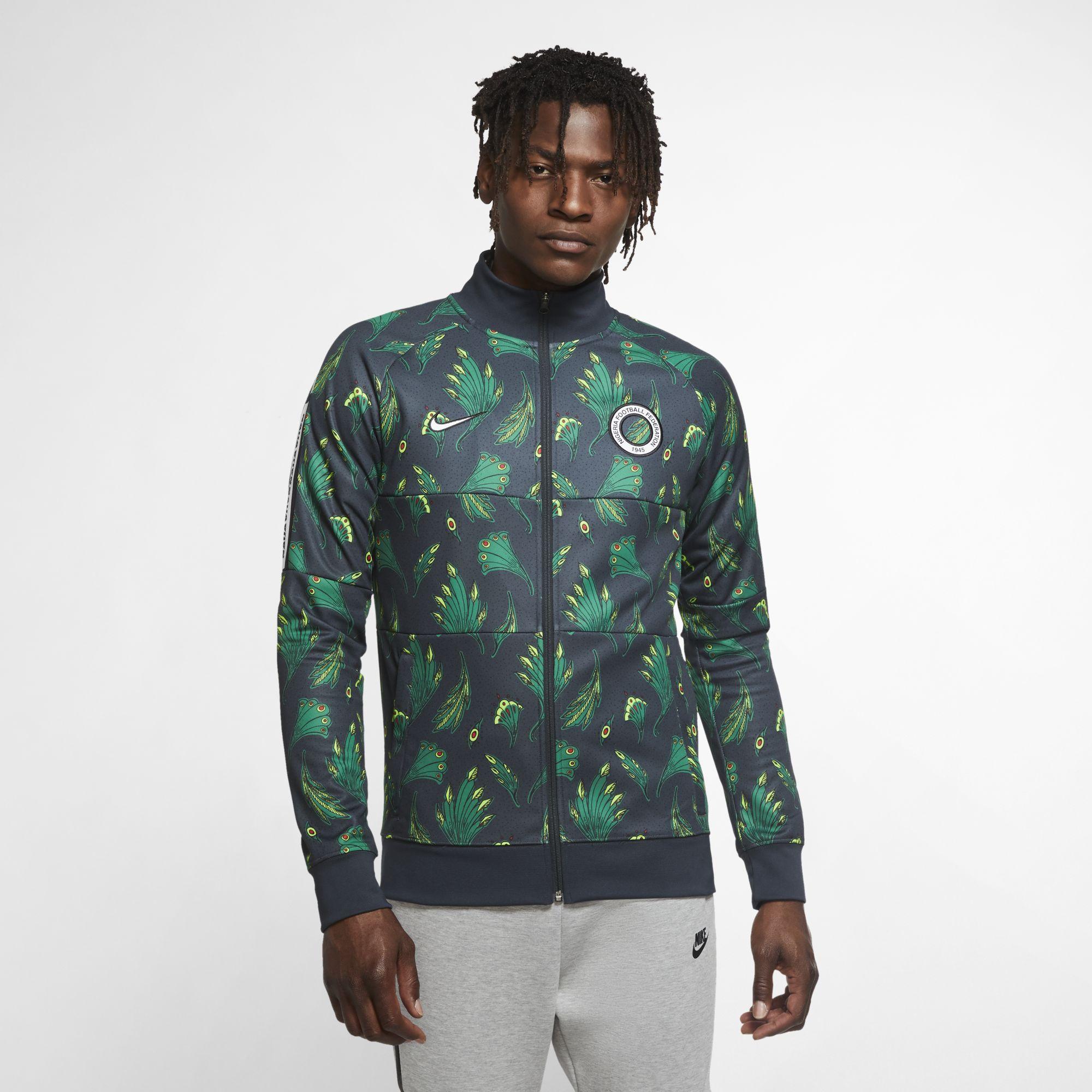 Nike Nigeria Football Tracksuit Jacket Green for Men | Lyst UK