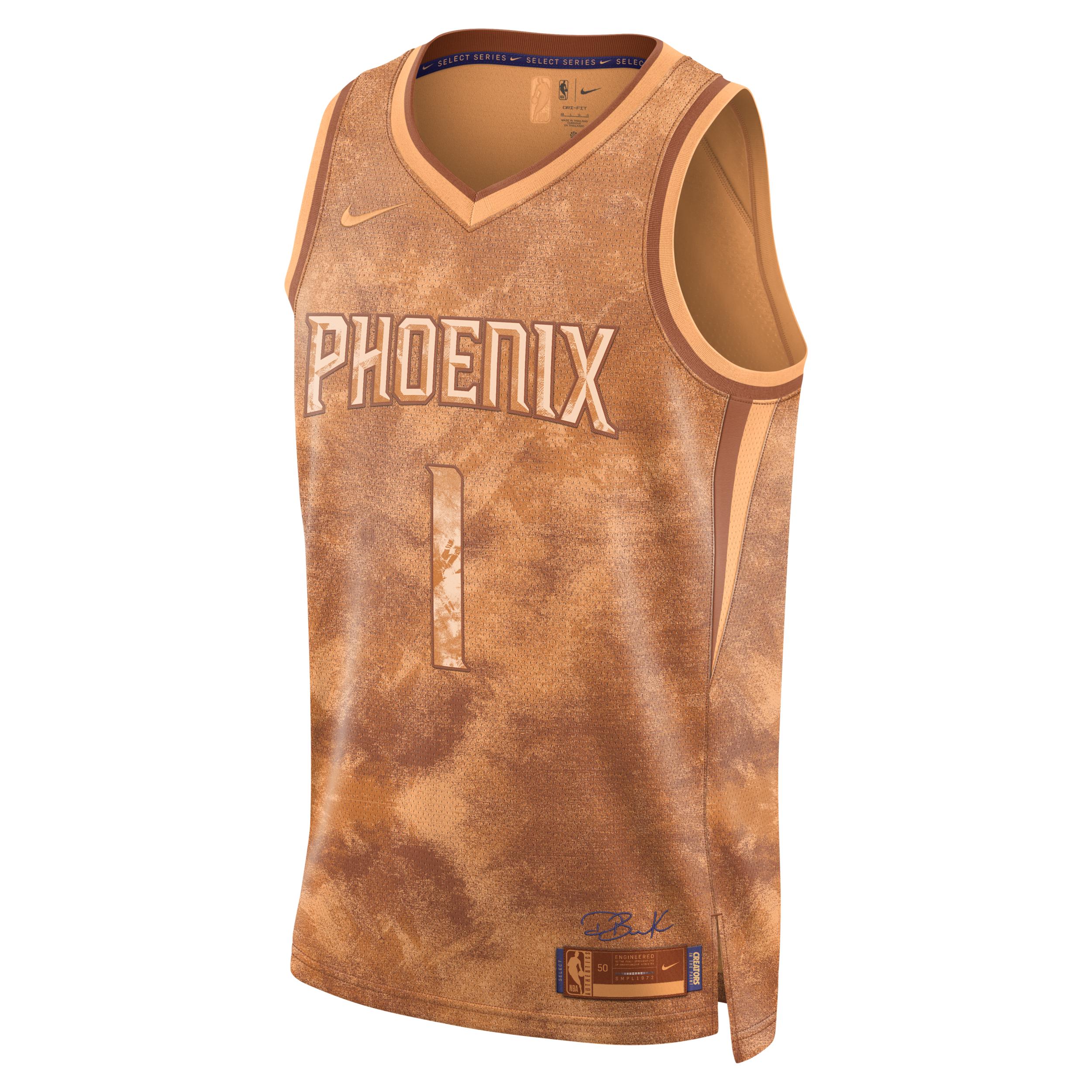 Nike Devin Booker Phoenix Suns 2023 Select Series Dri-fit Nba Swingman  Jersey 50% Recycled Polyester in Brown for Men | Lyst