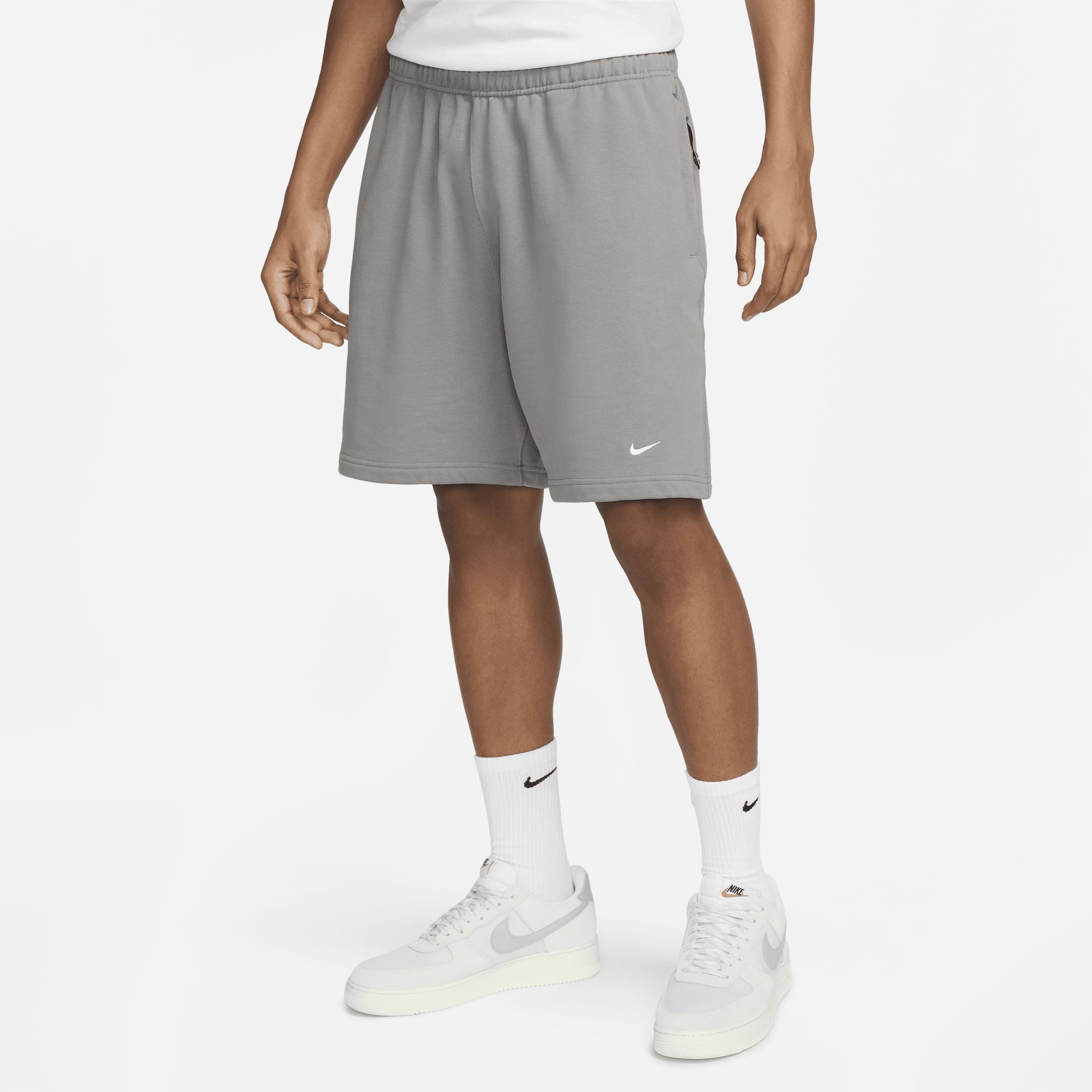Nike Solo Swoosh French Terry Shorts In Grey, in Gray for Men | Lyst