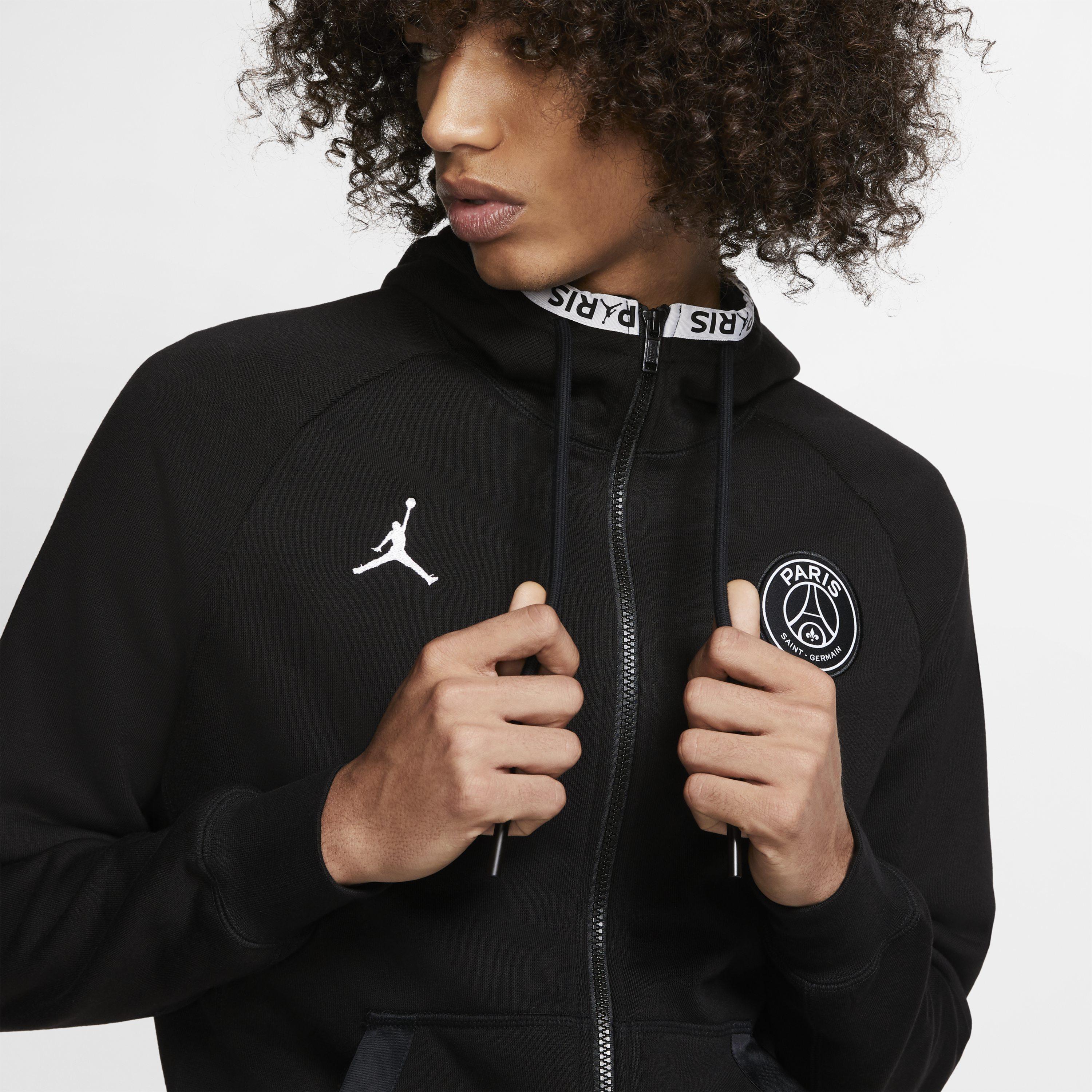 Nike Paris Saint-germain Black Cat Full-zip Fleece Hoodie for Men - Lyst