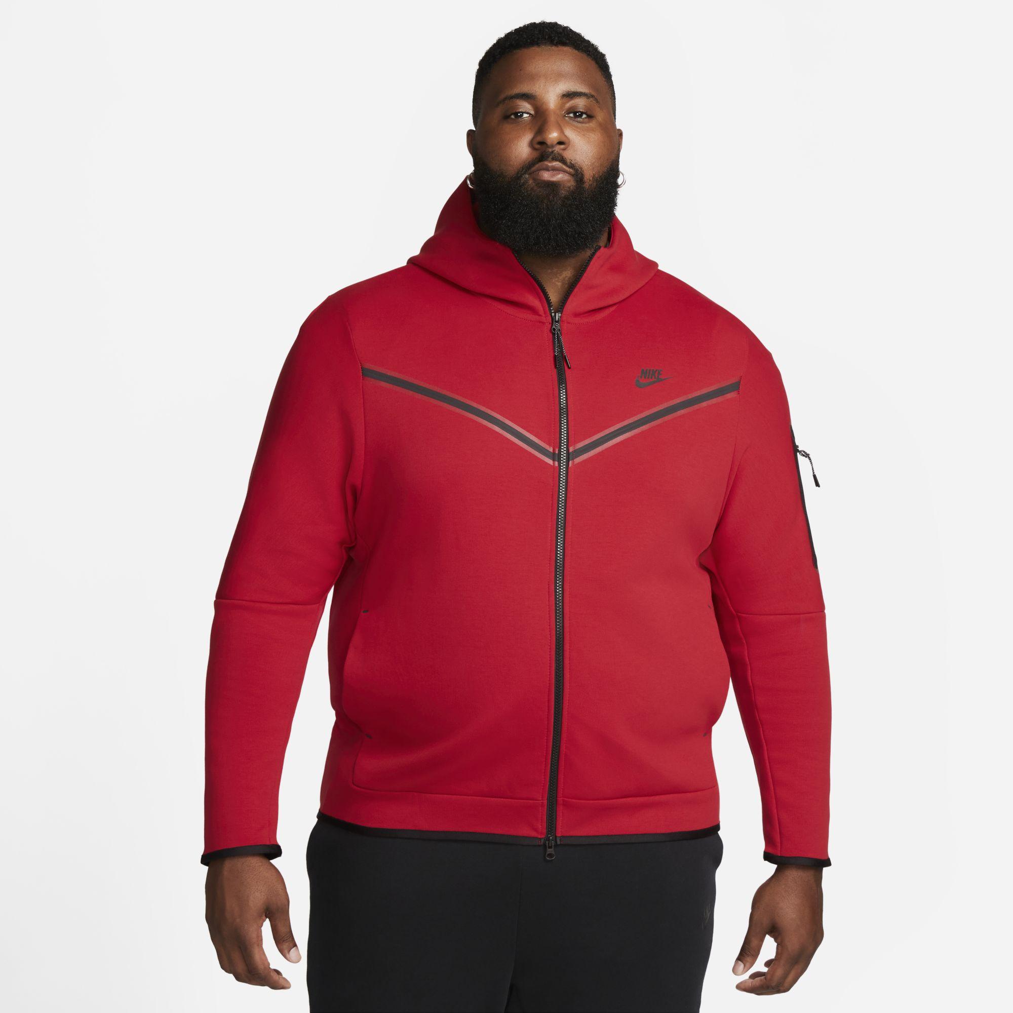 Gezondheid Latijns metaal Nike Sportswear Tech Fleece Full-zip Hoodie in Red for Men | Lyst