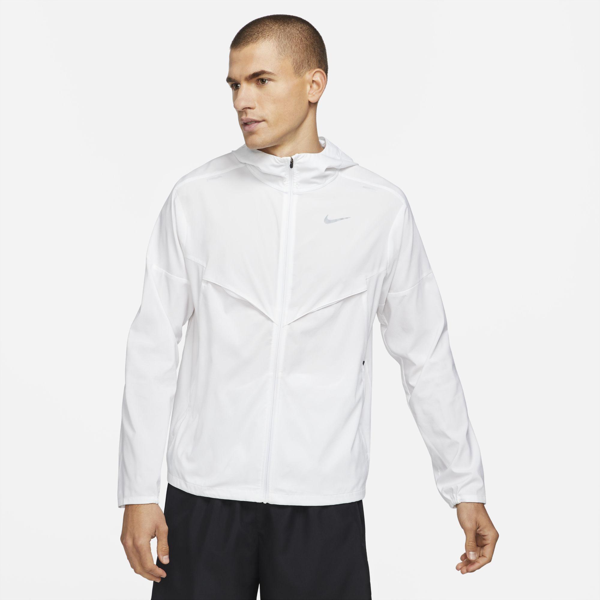 Nike Windrunner Running Jacket in White 