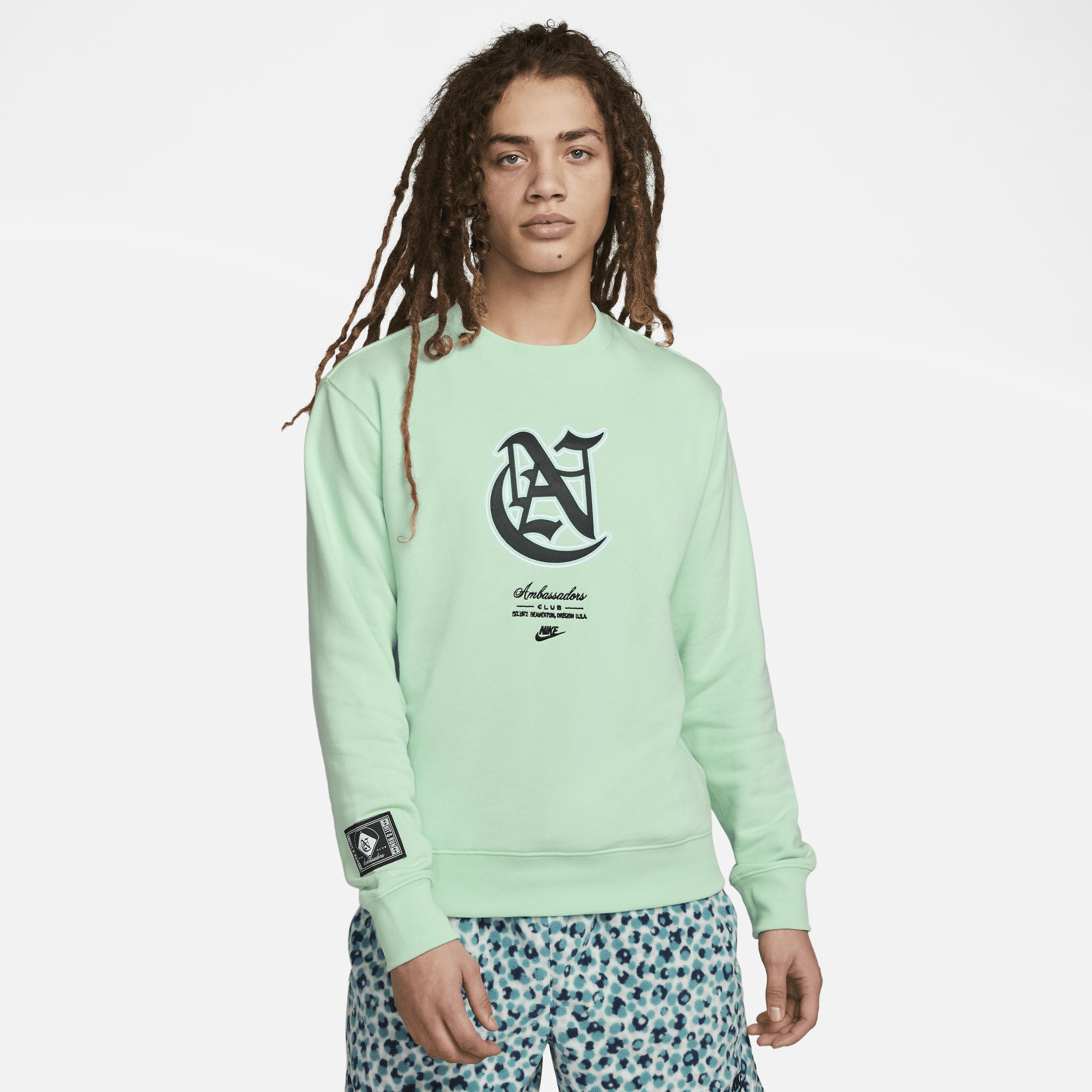 Nike Sportswear Club Fleece Ambassadors French Terry Sweatshirt In Green, for Men Lyst