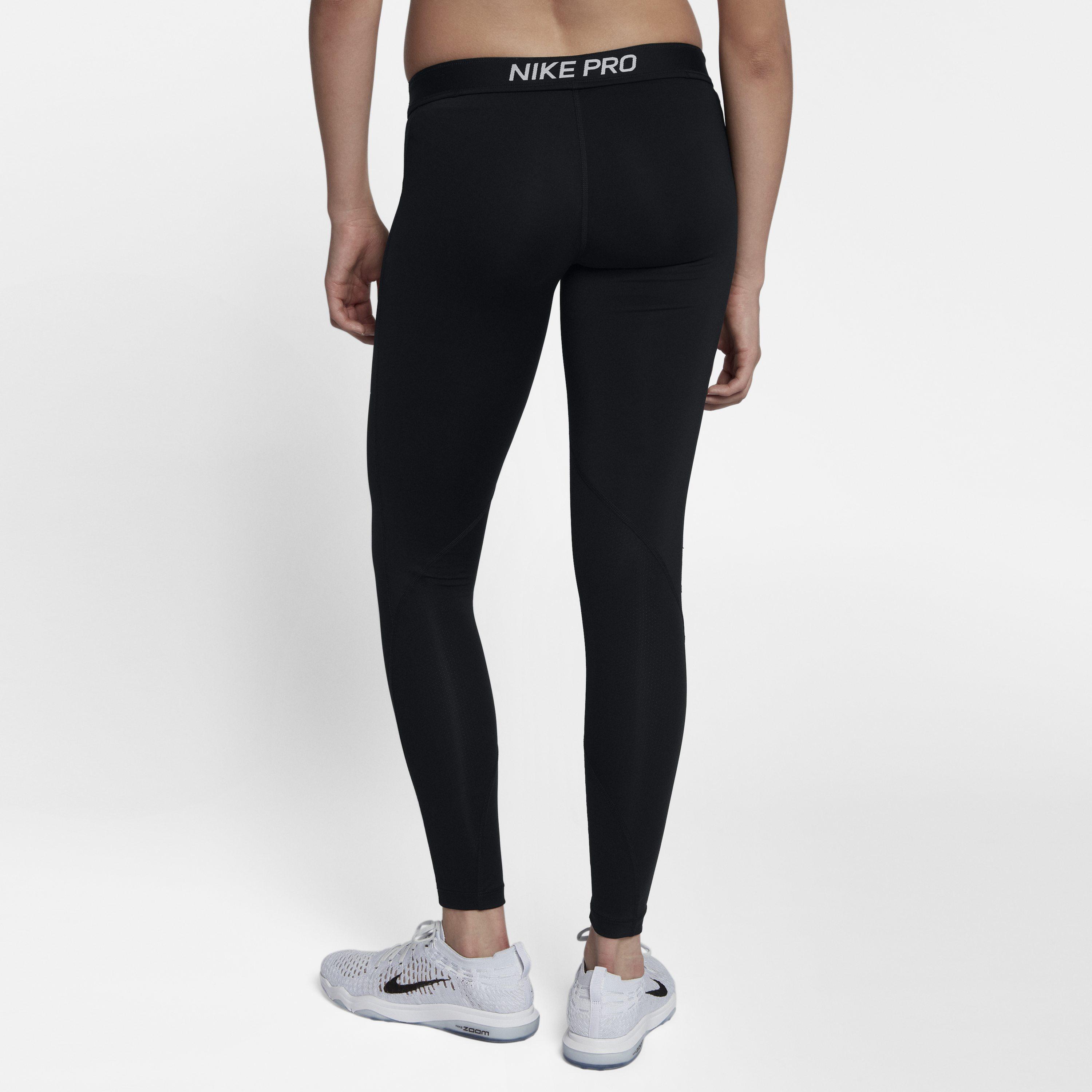nike pro mid rise training tights