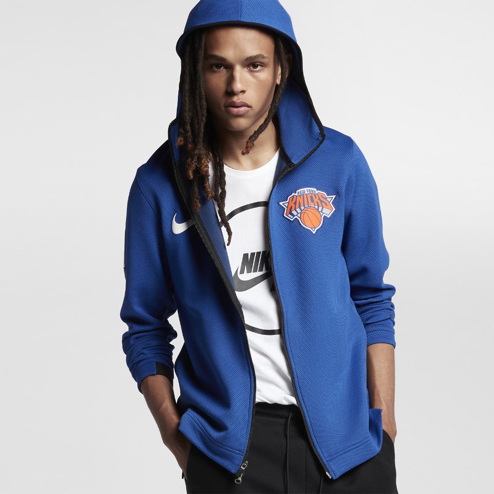 Nike Synthetic New York Knicks Therma Flex Showtime Men's ...