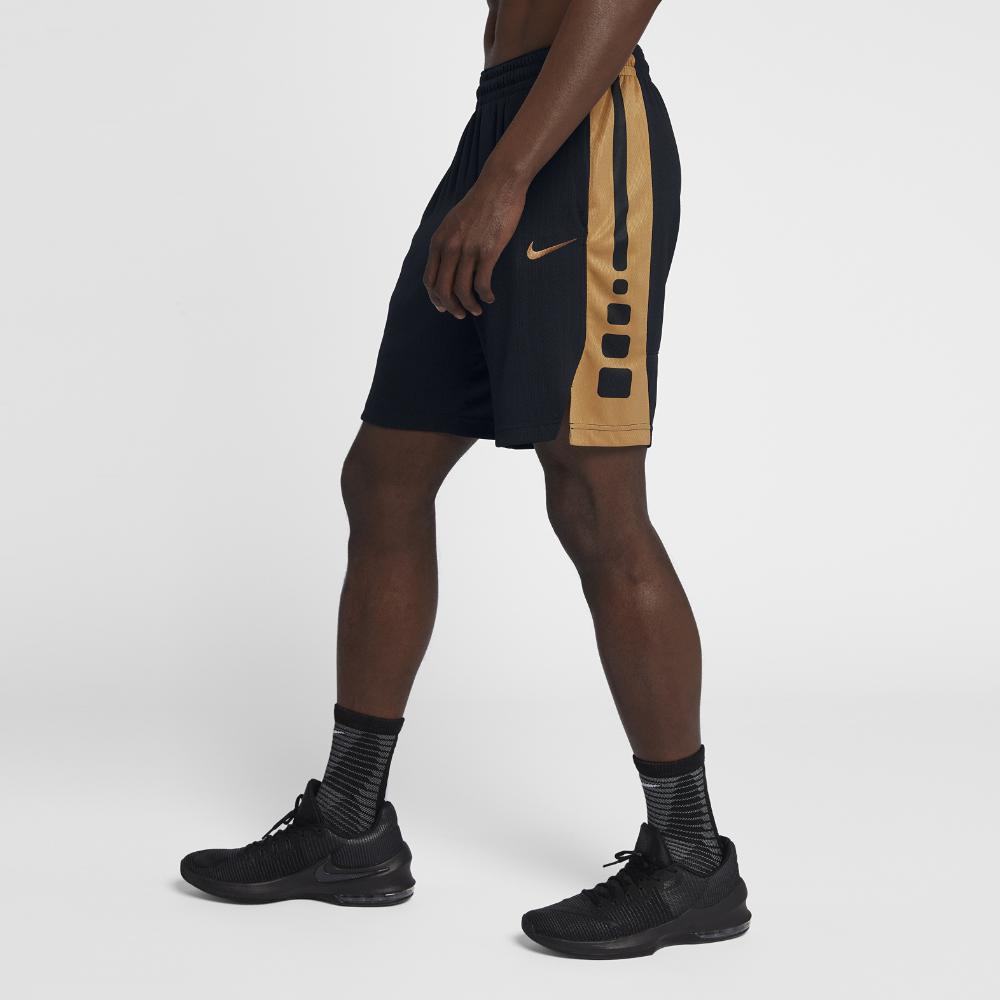 black and gold basketball shorts