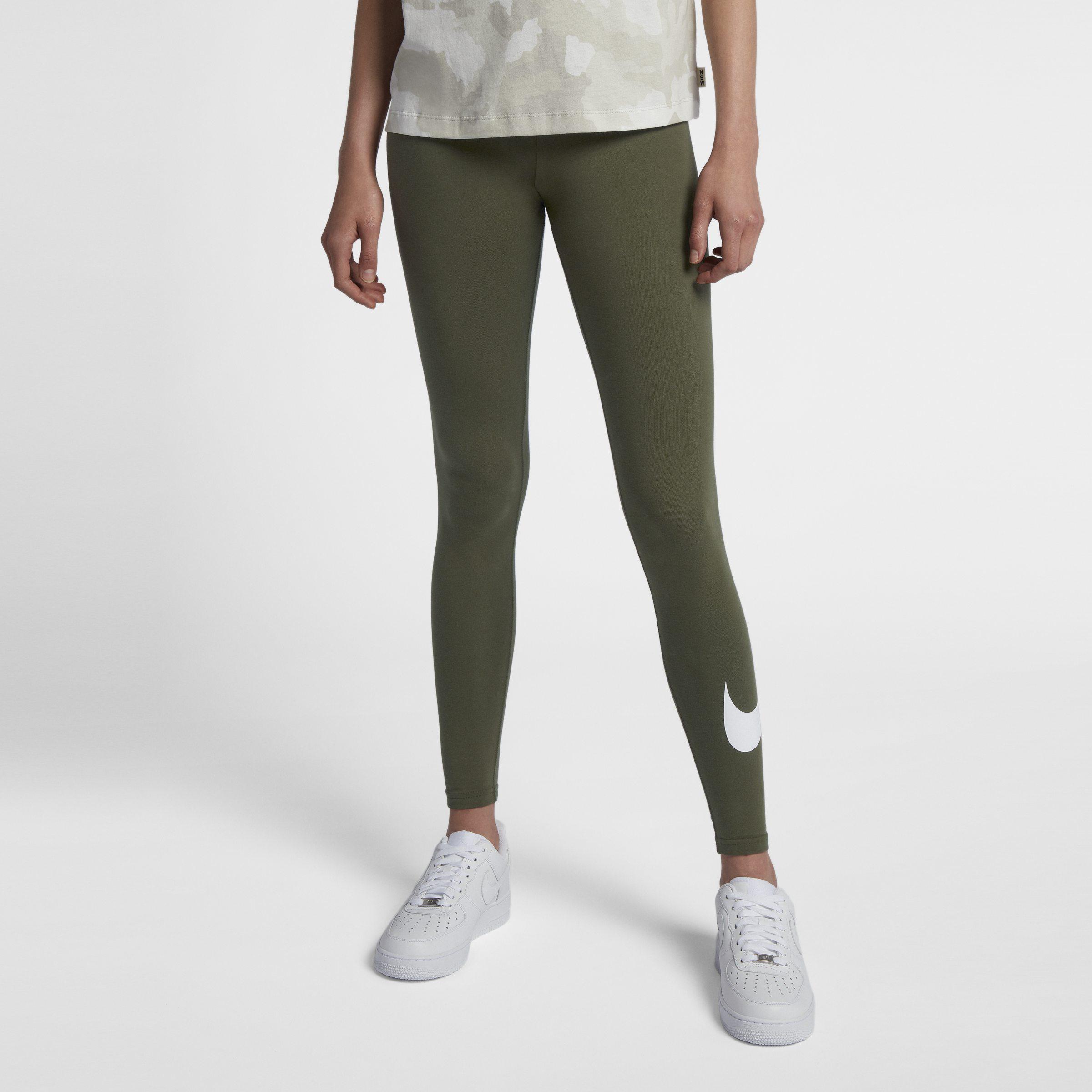 khaki green nike leggings