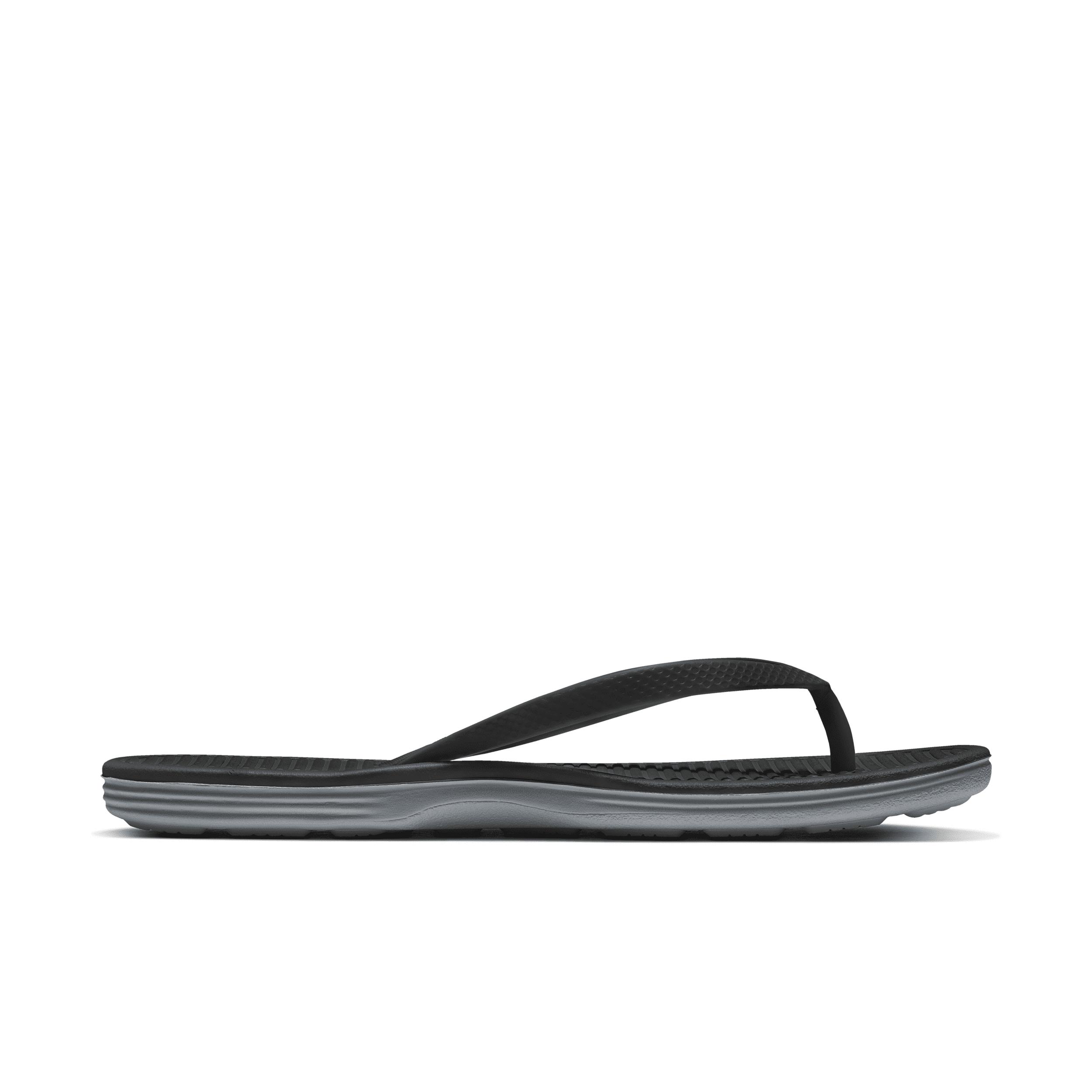 Nike Solarsoft Thong Sandal in Black | Lyst