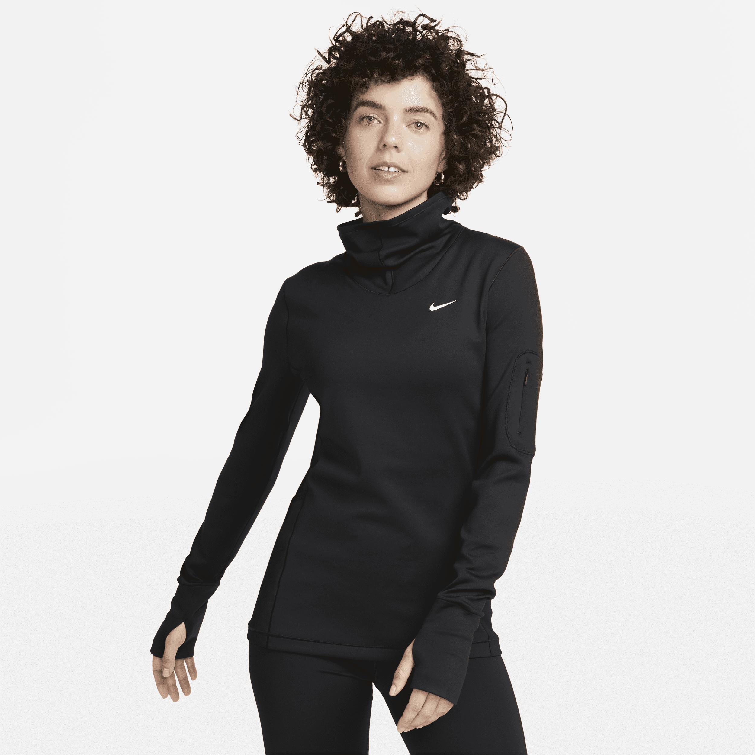 Nike Pro Therma-fit Long-sleeve Top In Black, | Lyst