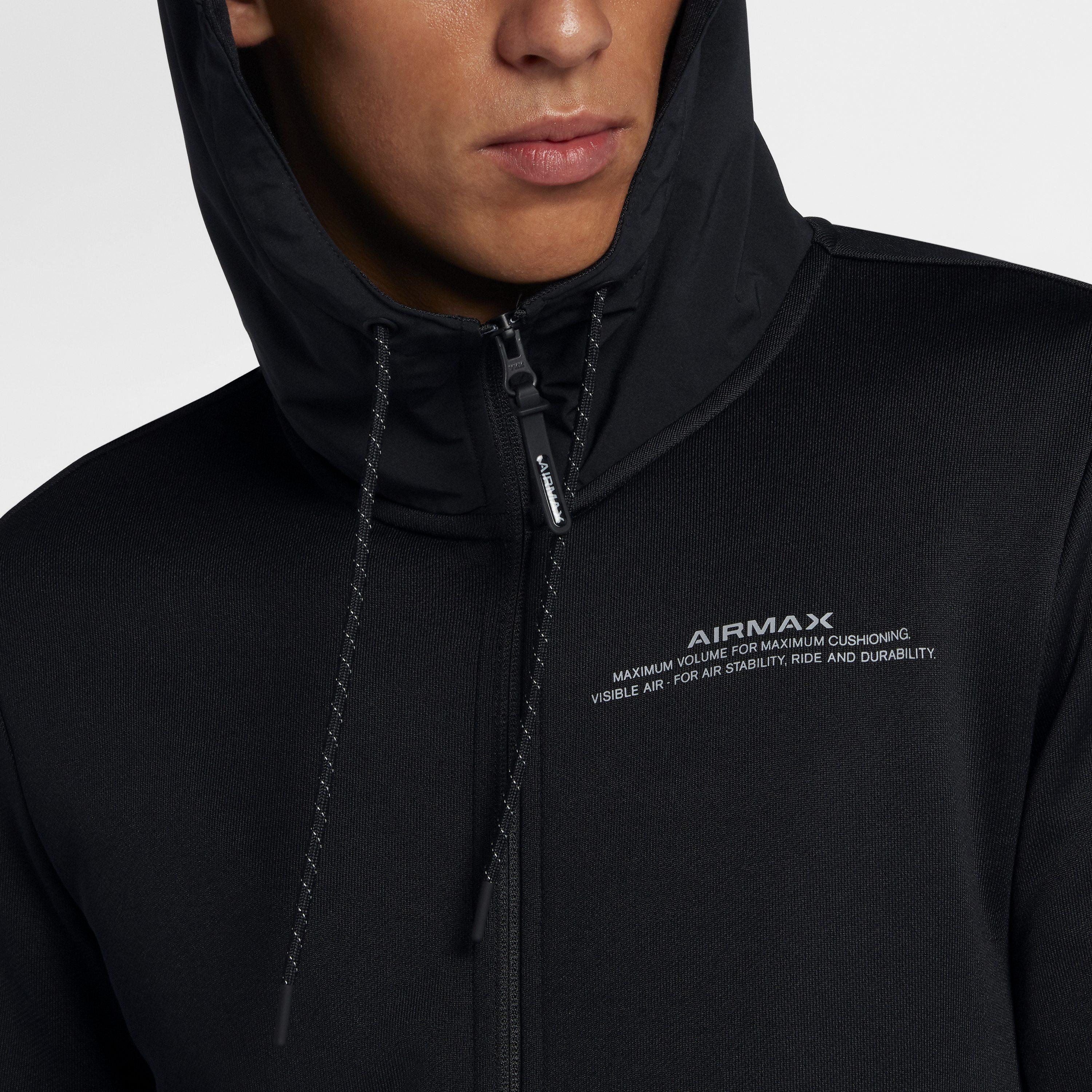 Nike Sportswear Air Max Full-zip Hoodie in Black for Men | Lyst UK