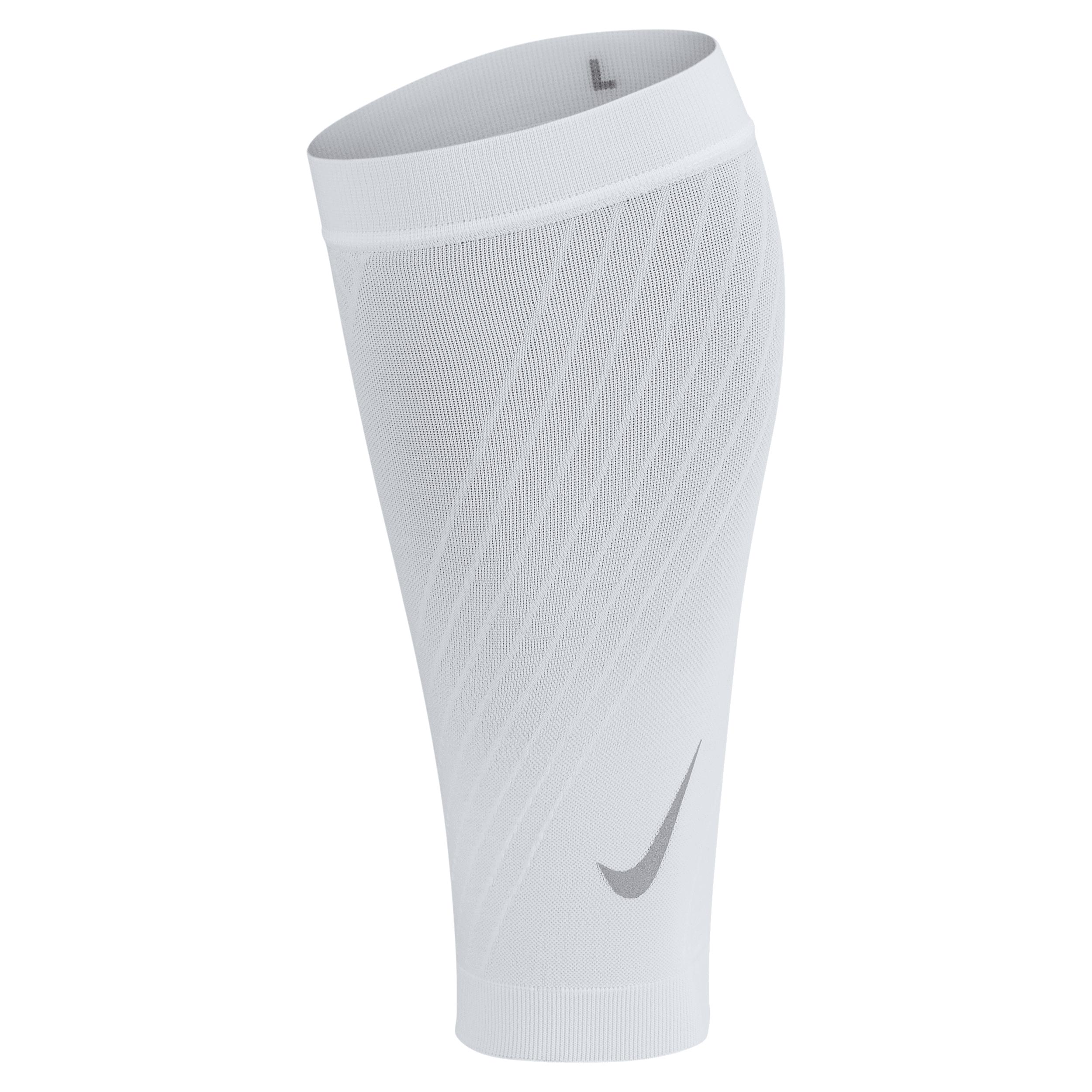 Nike Unisex Calf Sleeves In White, in Gray Lyst