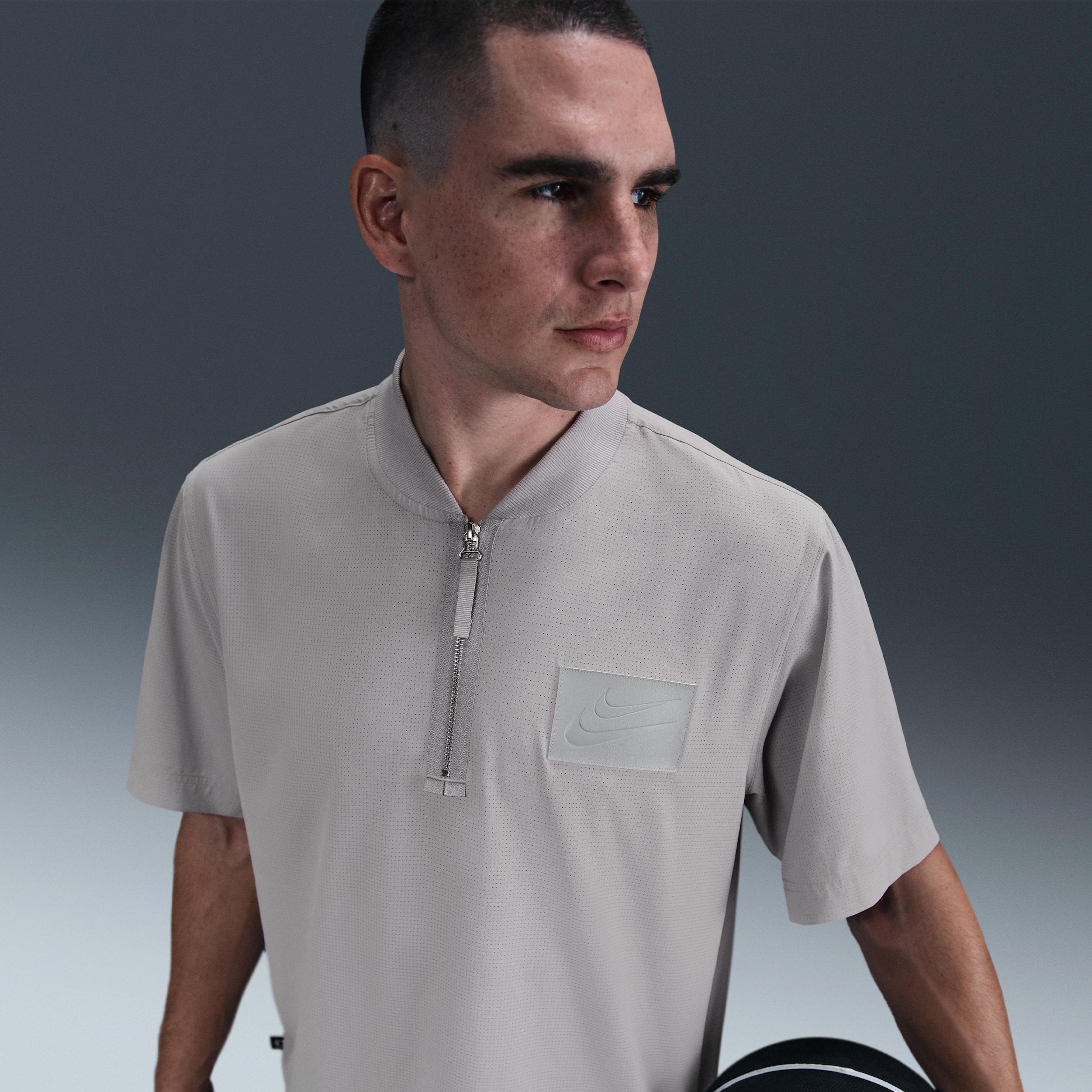 Nike Kevin Durant Dri-Fit Short-Sleeve Basketball Top in Gray for