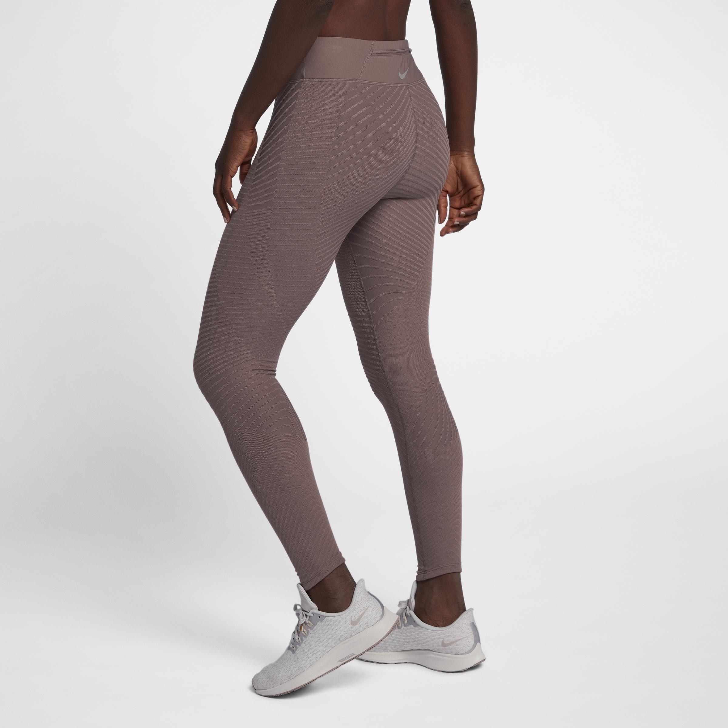 Nike Epic Lux Lauf-Tights mit Struktur und halbhohem Bund für Damen in Lila  - Lyst