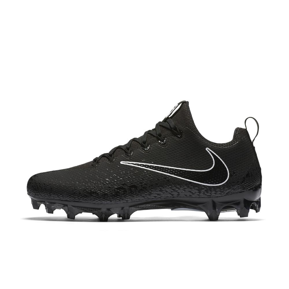black and silver nike cleats