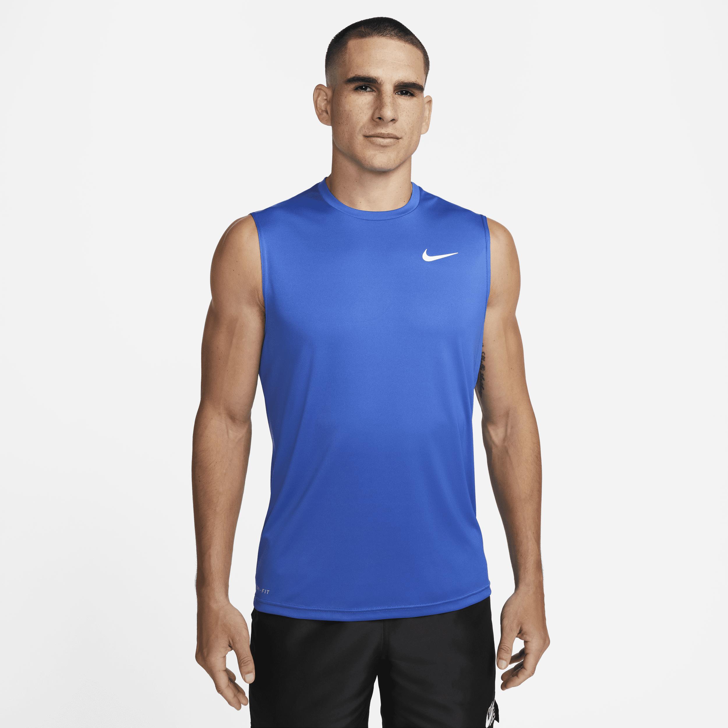 Nike Essential Sleeveless Hydroguard Swim Shirt In Blue, for Men | Lyst