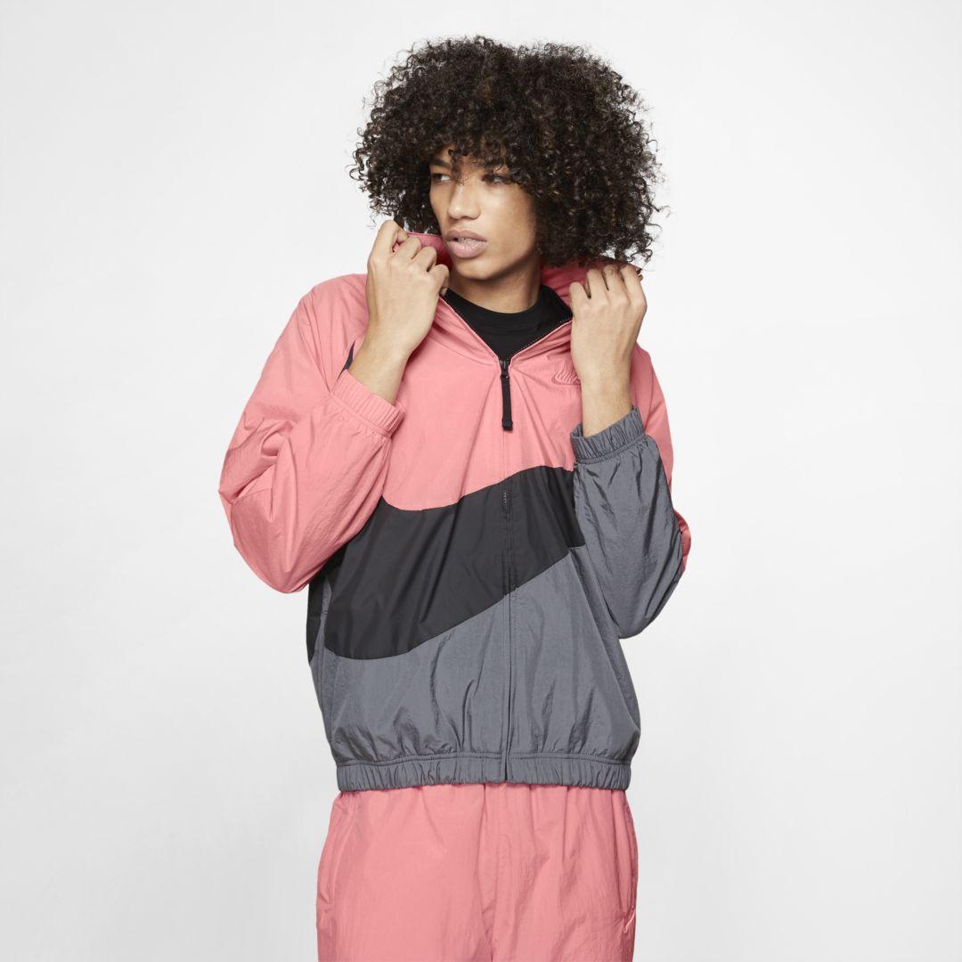 Nike Sportswear ''swoosh'' Woven Jacket in Pink for Men | Lyst