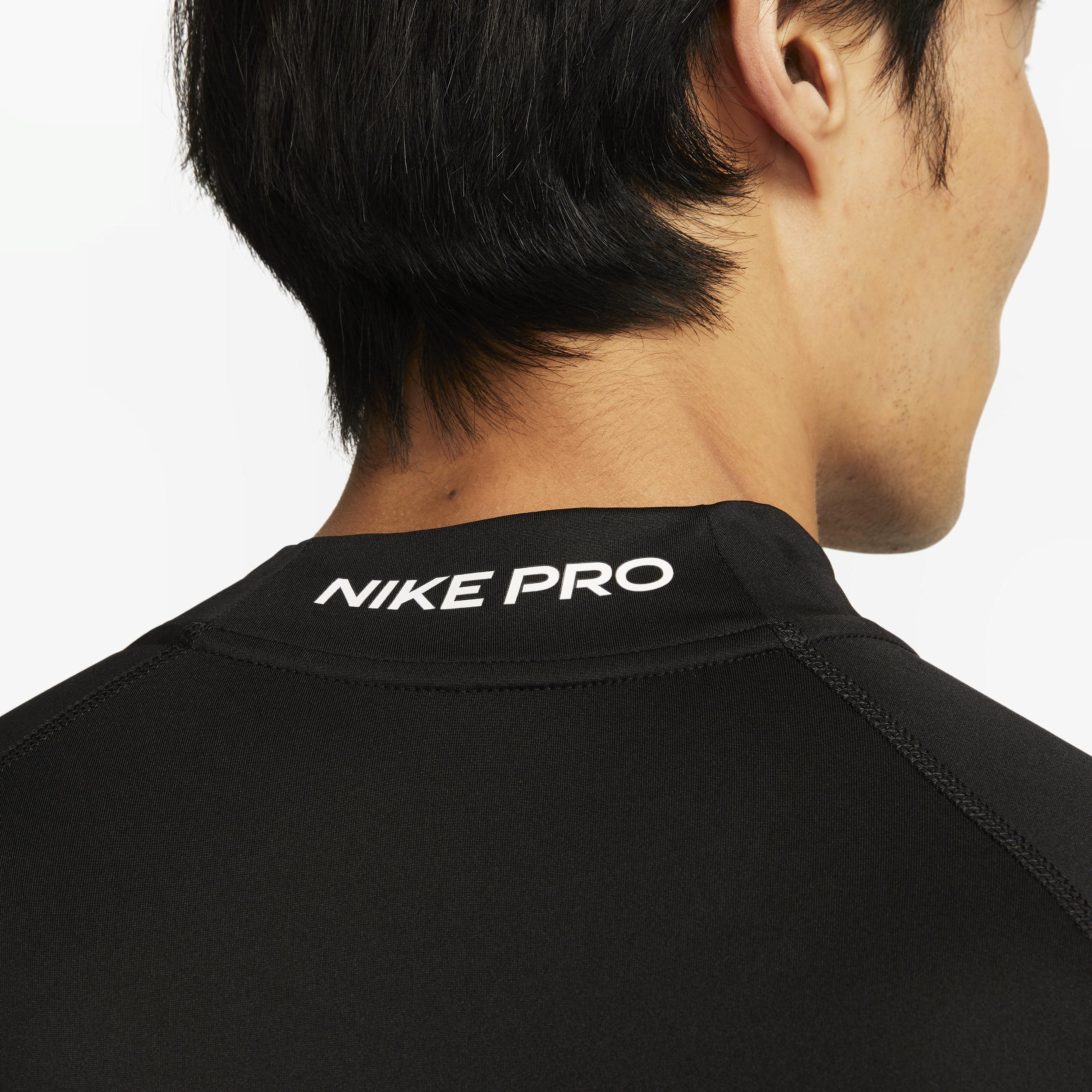 Nike Pro Dri-fit Fitness Mock-neck Long-sleeve Top in Black for Men | Lyst