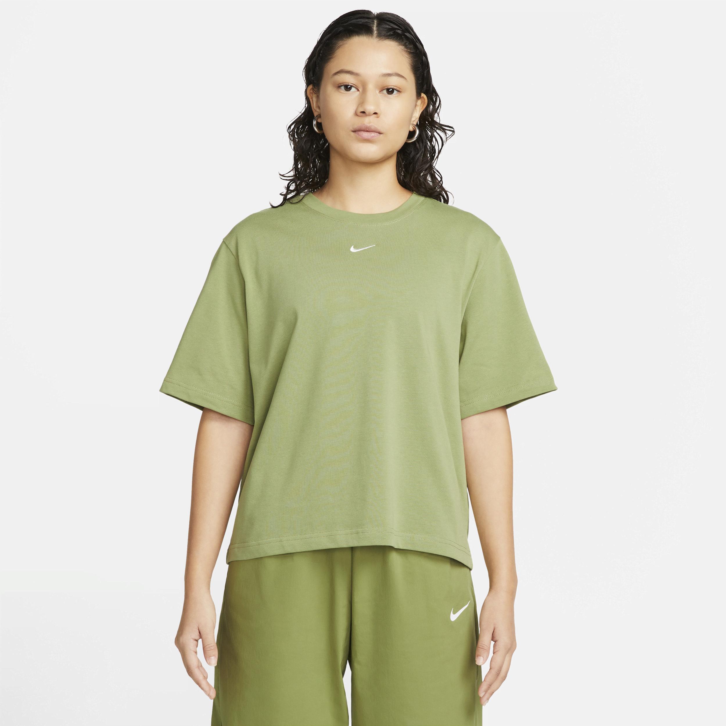 Nike Sportswear Essentials Boxy T-shirt In Green, | Lyst