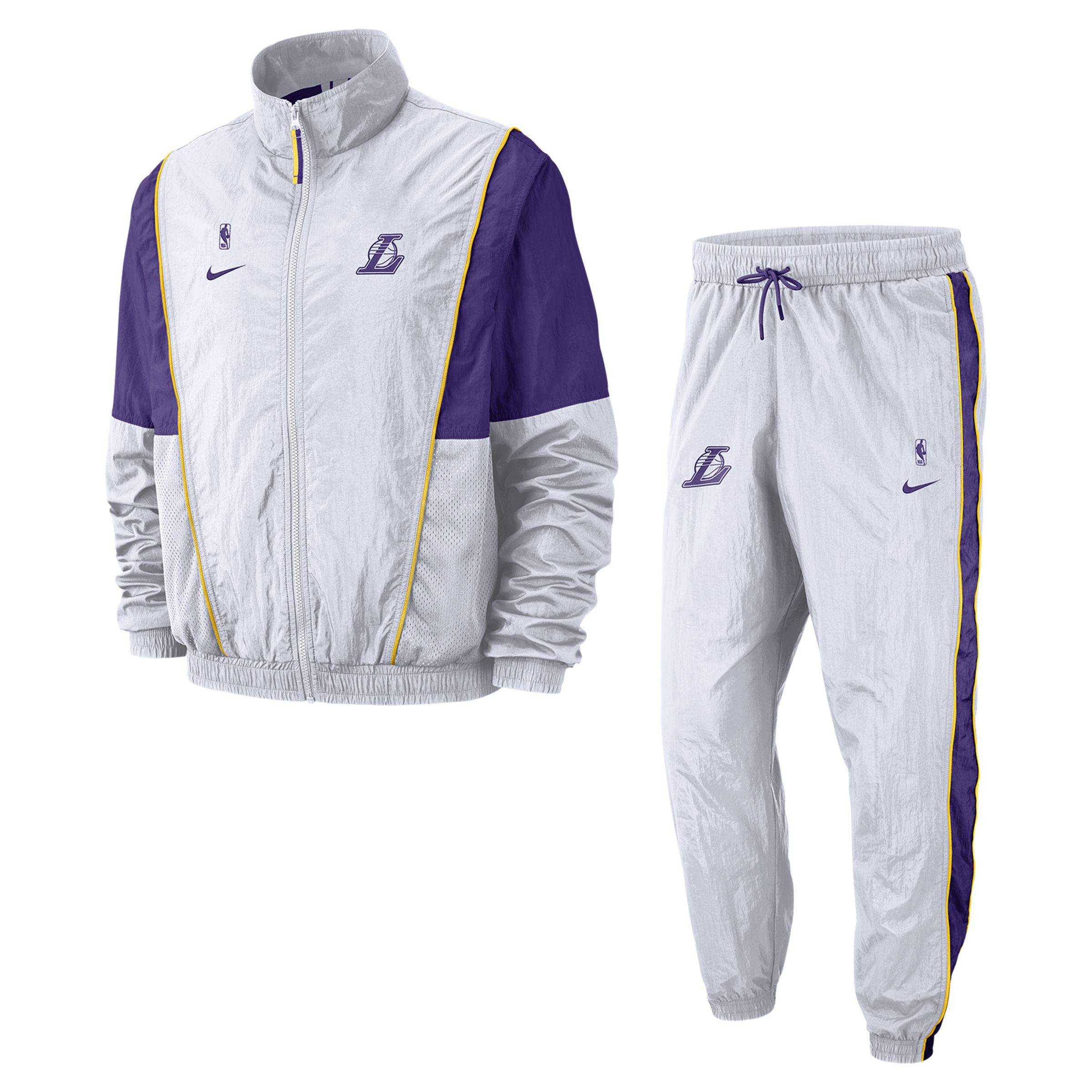 Nike Los Angeles Lakers Nba Tracksuit in White for Men | Lyst UK