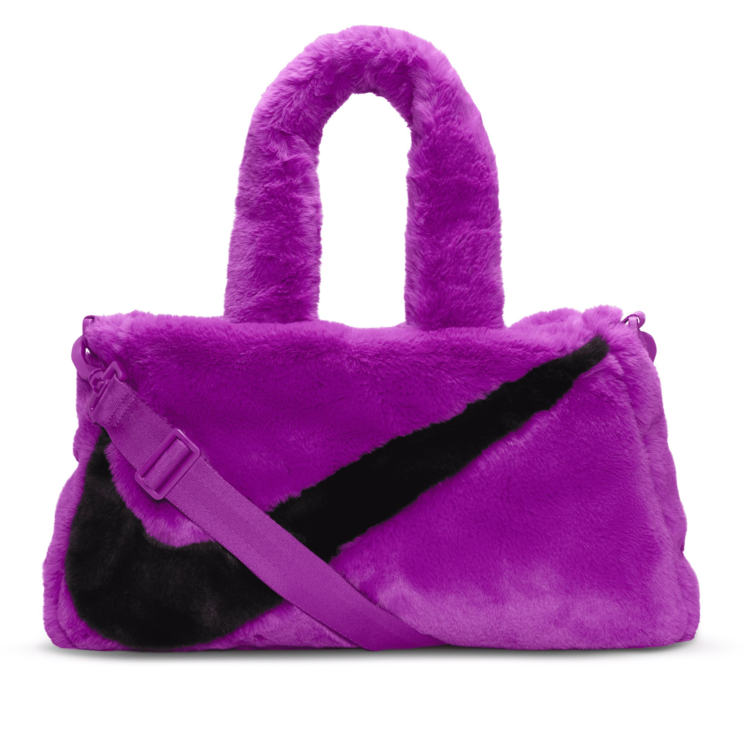 Nike Sportswear Faux Fur Tote (10l) in Purple | Lyst