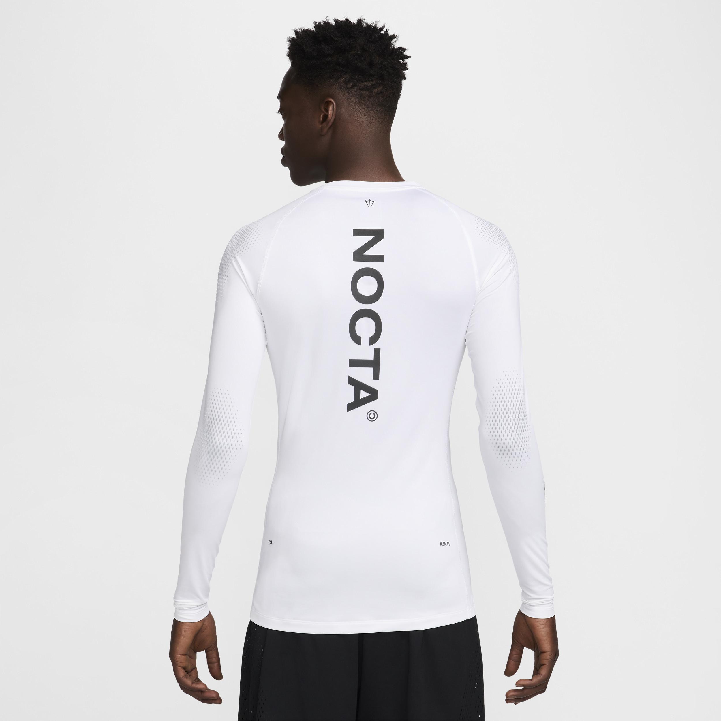 Nike Nocta Long-sleeve Base Layer Basketball Top in White