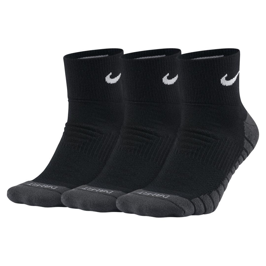 nike everyday max cushioned socks black