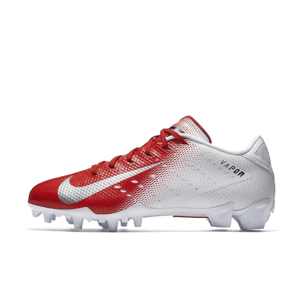red and white nike vapor football cleats