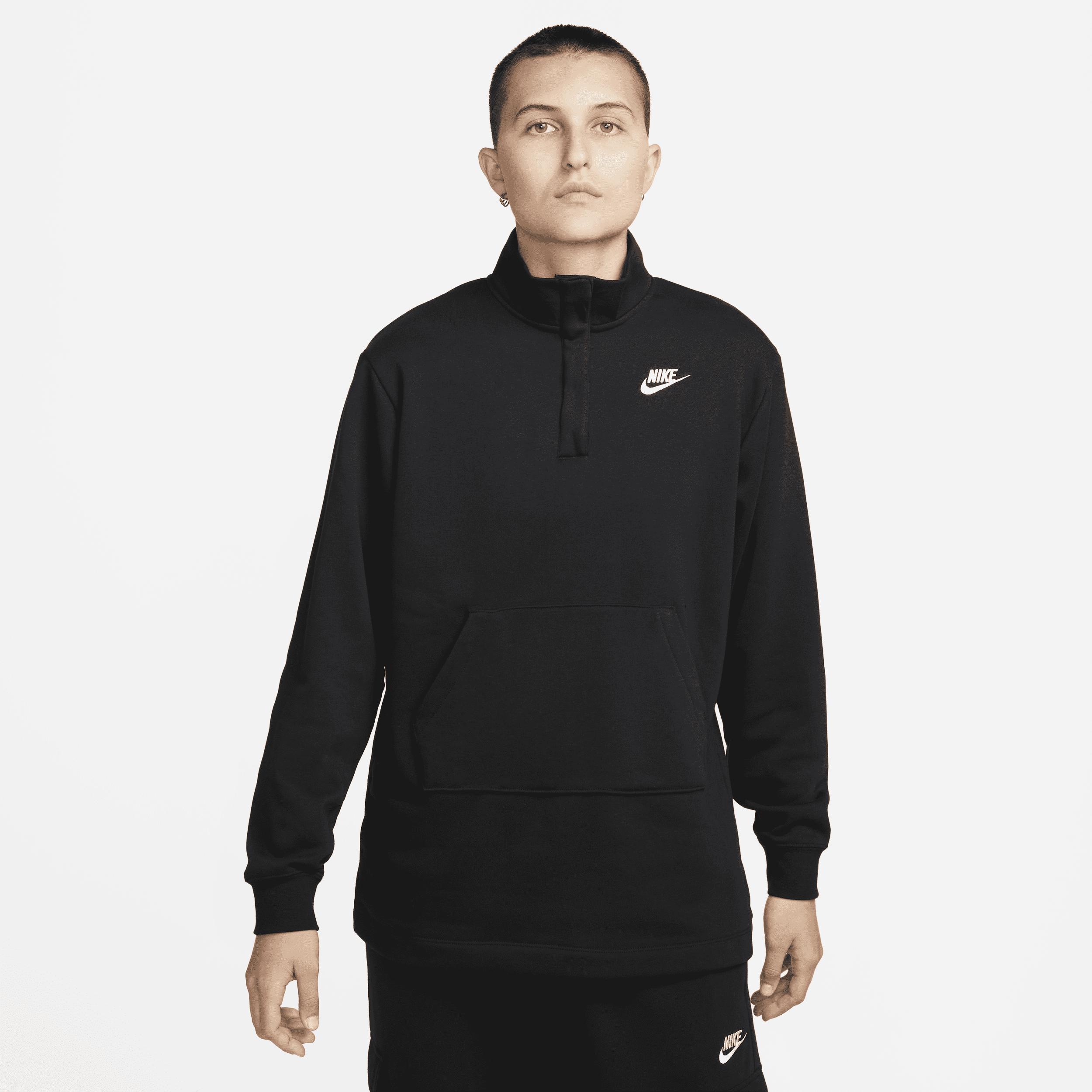 Nike Sportswear Club Fleece Mock-neck Pullover Sweatshirt In Black, | Lyst