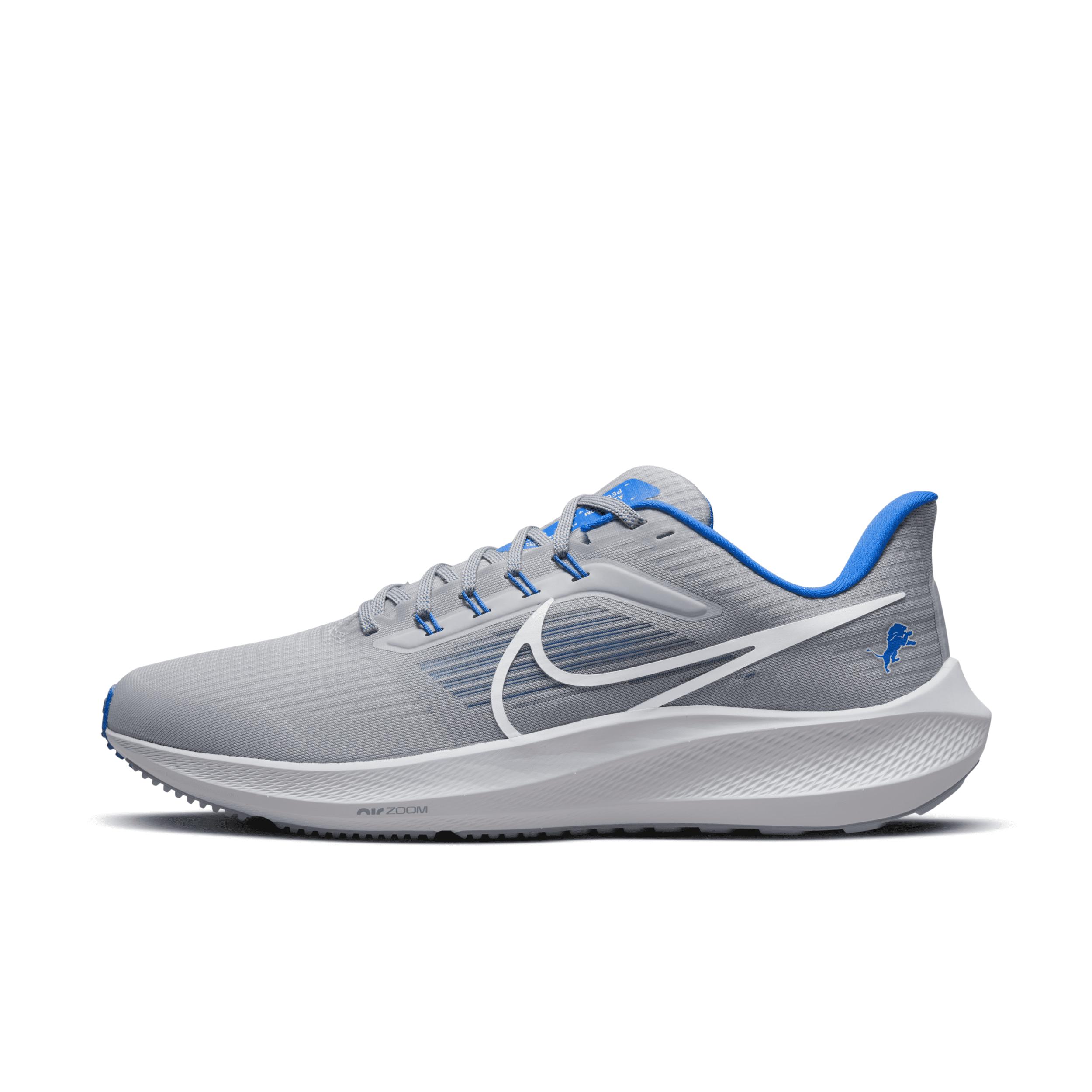 Nike Air Zoom Pegasus 39 (nfl Detroit Lions) Road Running Shoes In Grey