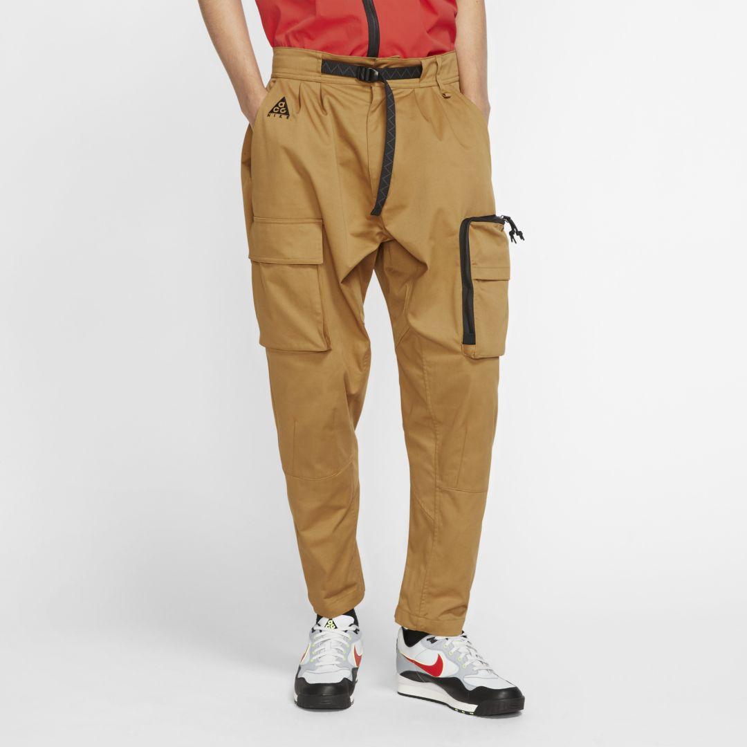 Nike Cotton Acg Woven Cargo Pants in Brown for Men - Lyst