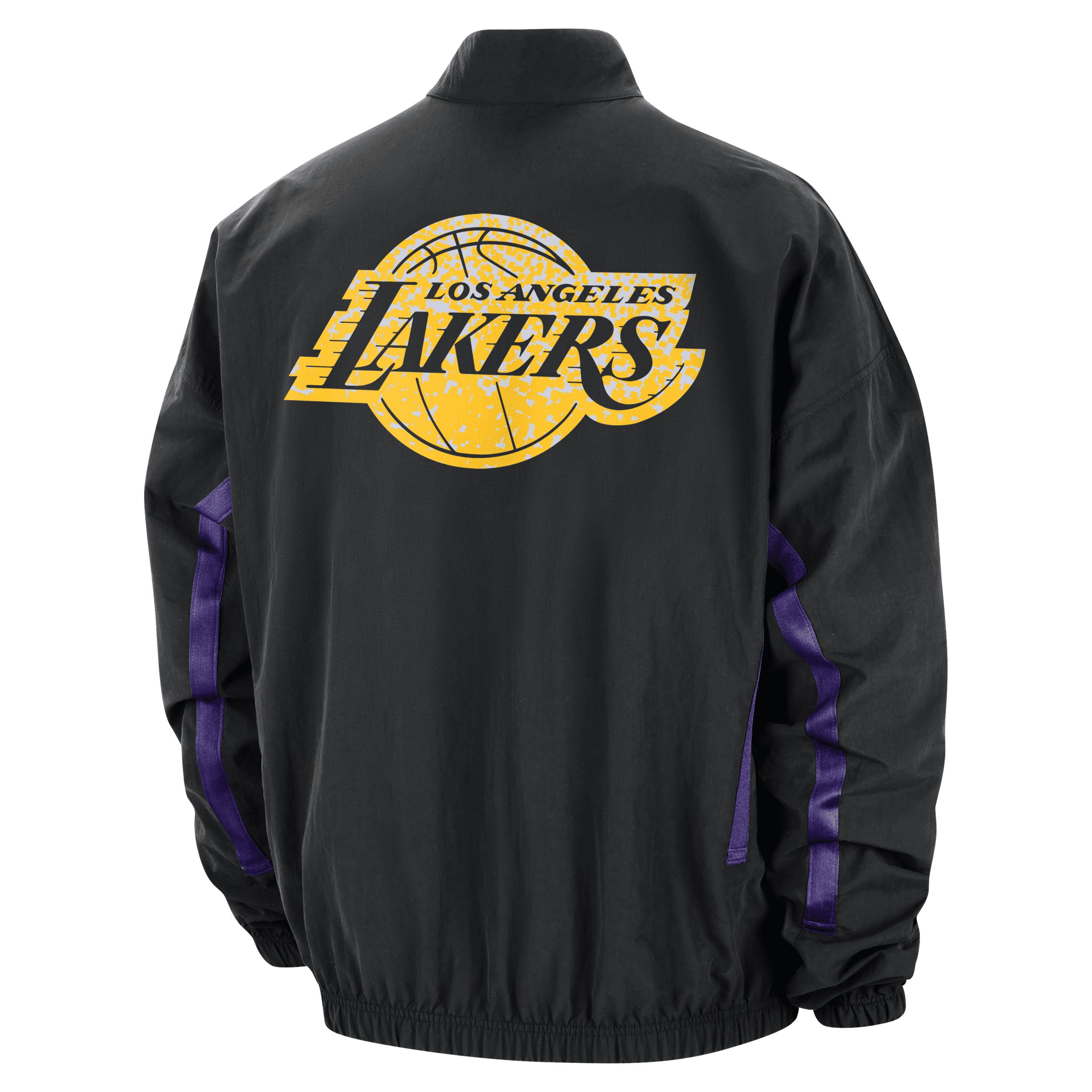 Nike Los Angeles Lakers Dna Courtside Nba Woven Graphic Jacket in Black for Men Lyst