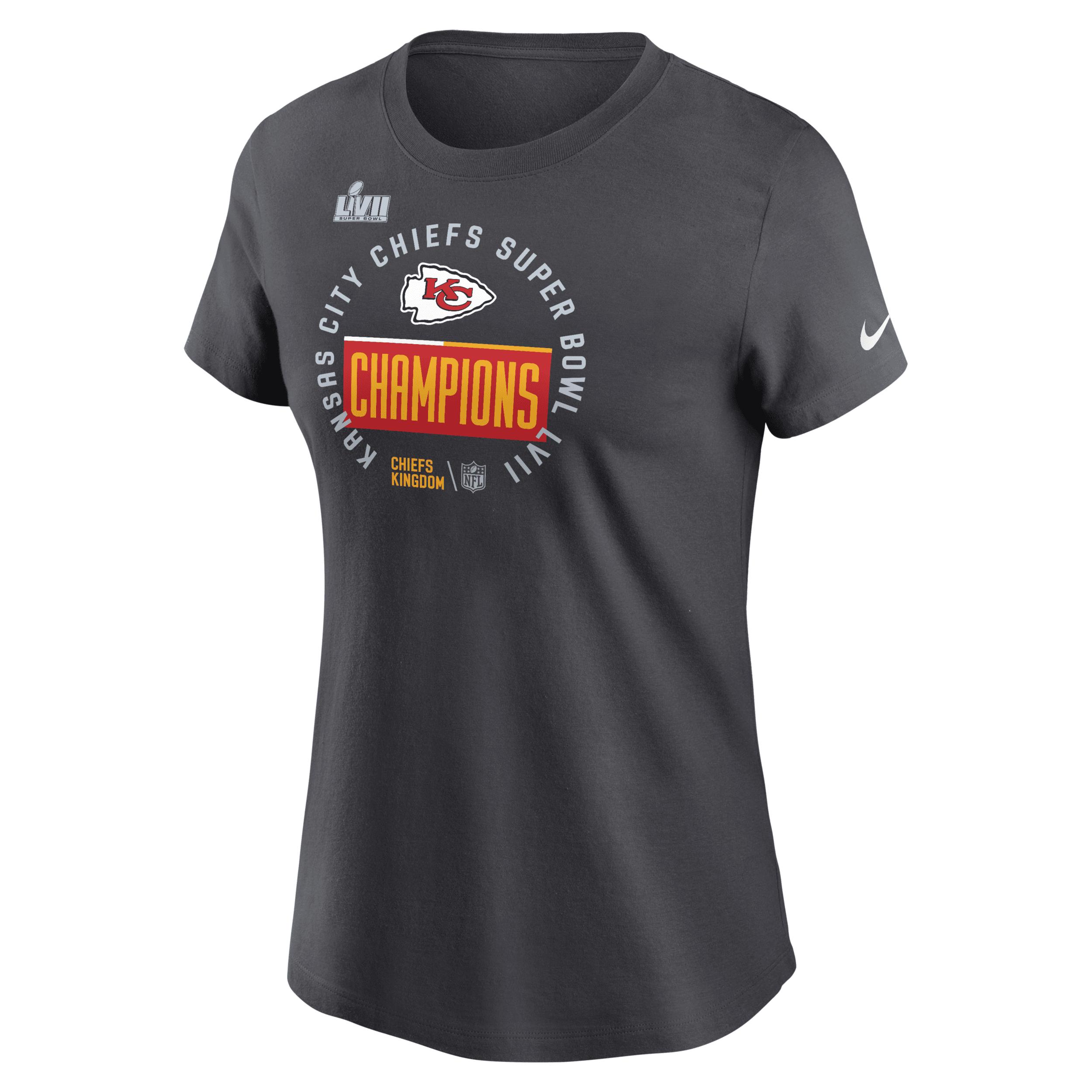 Kansas City Chiefs Super Bowl LVII 2023 Team Logo Lockup T-Shirt