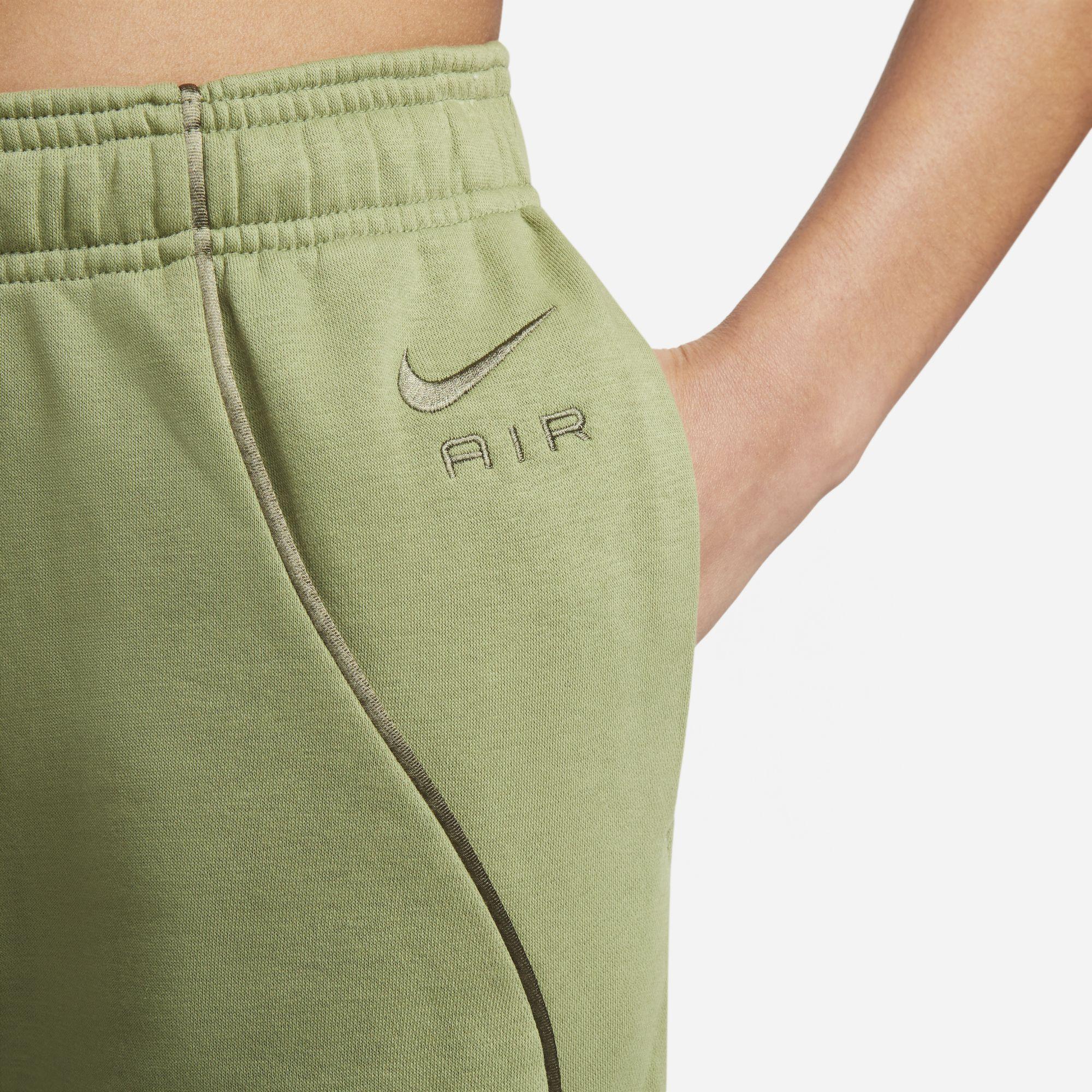 Nike Air Mid-rise Fleece Joggers in Green