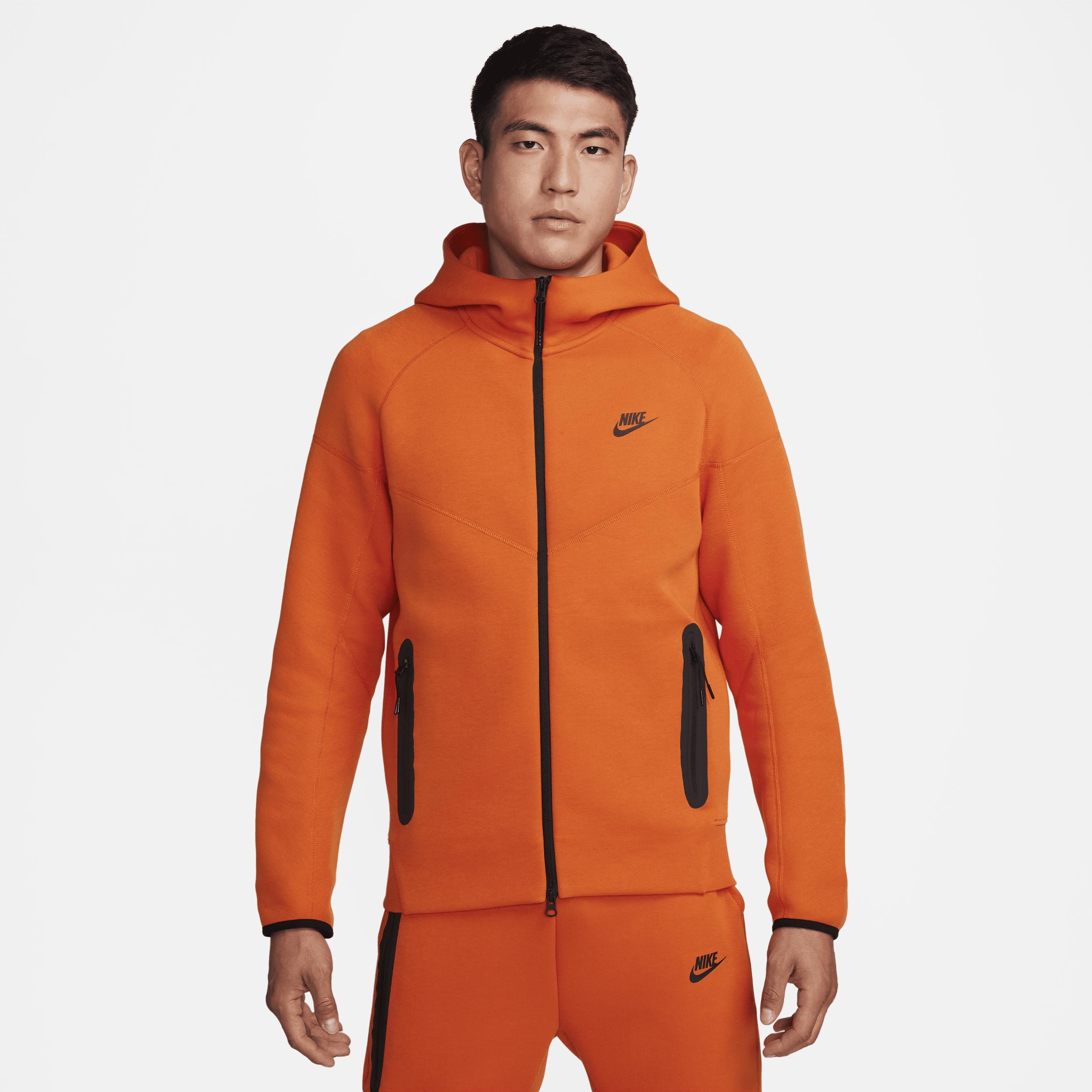 Nike Sportswear Tech Fleece Windrunner Full-zip Hoodie in Orange for Men