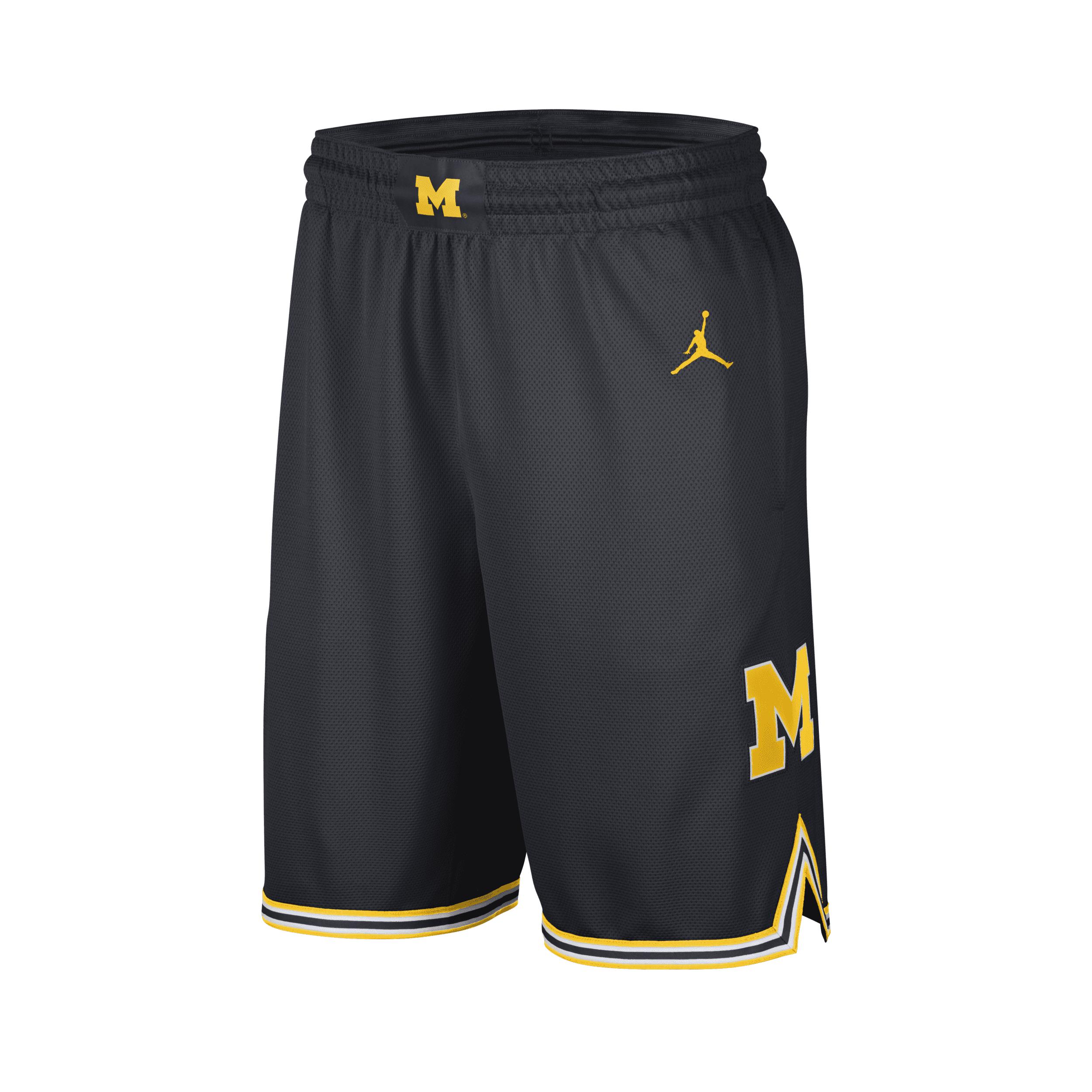 Nike Jordan College (michigan) Replica Basketball Shorts In Blue, for Men Lyst