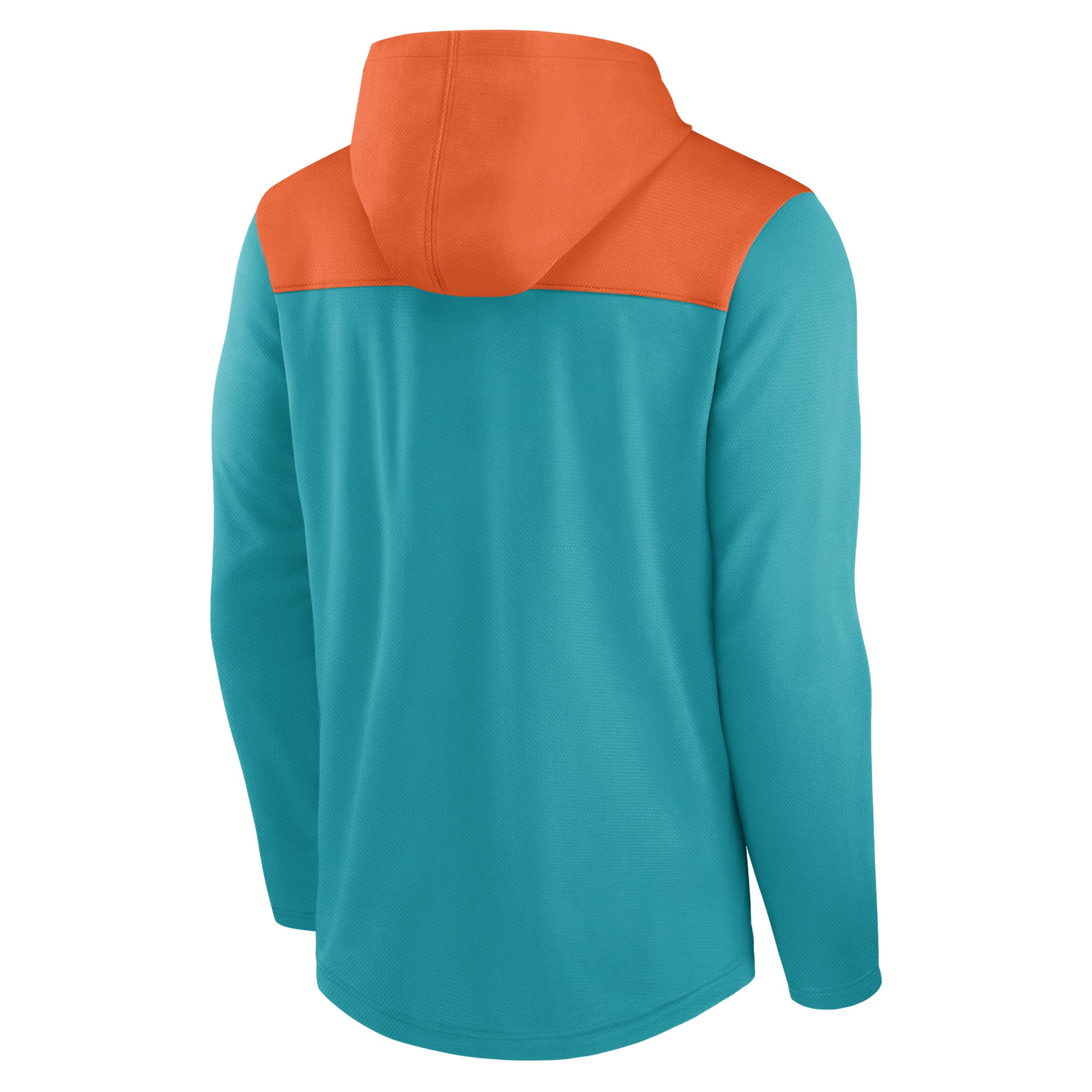 Men's Miami Dolphins Aqua Club Fleece Pullover Hoodie