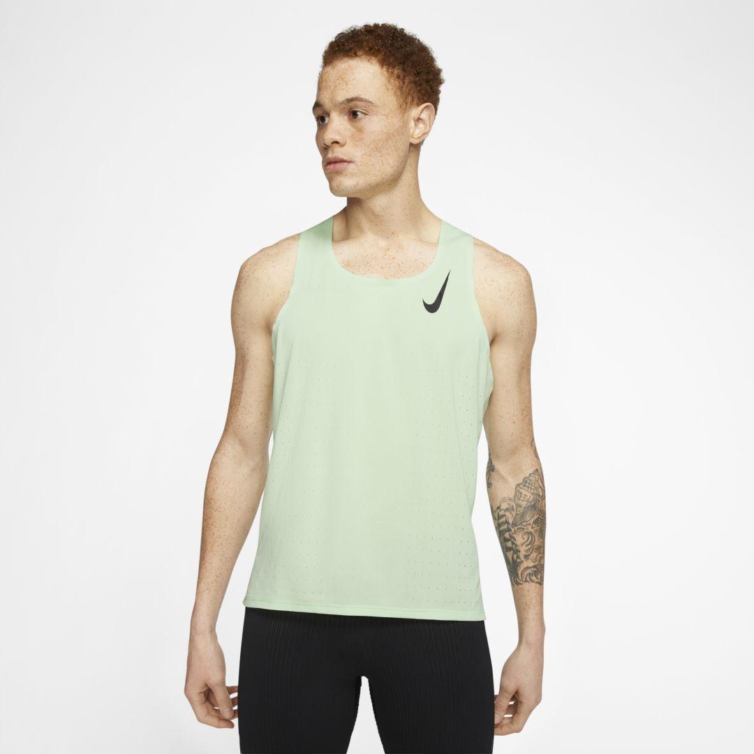 Nike Aeroswift Running Singlet (vapor Green) - Clearance Sale for Men ...