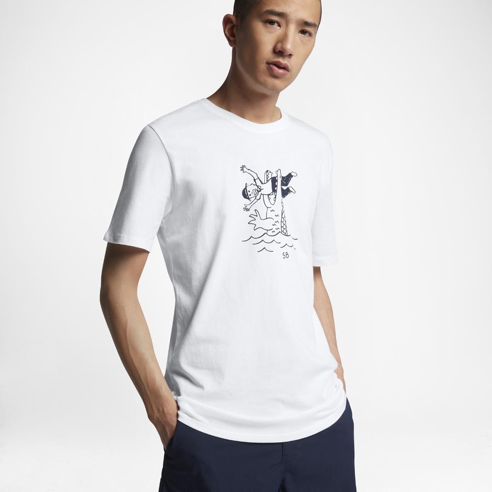 Nike Sb Gator Men's T-shirt in White for Men | Lyst