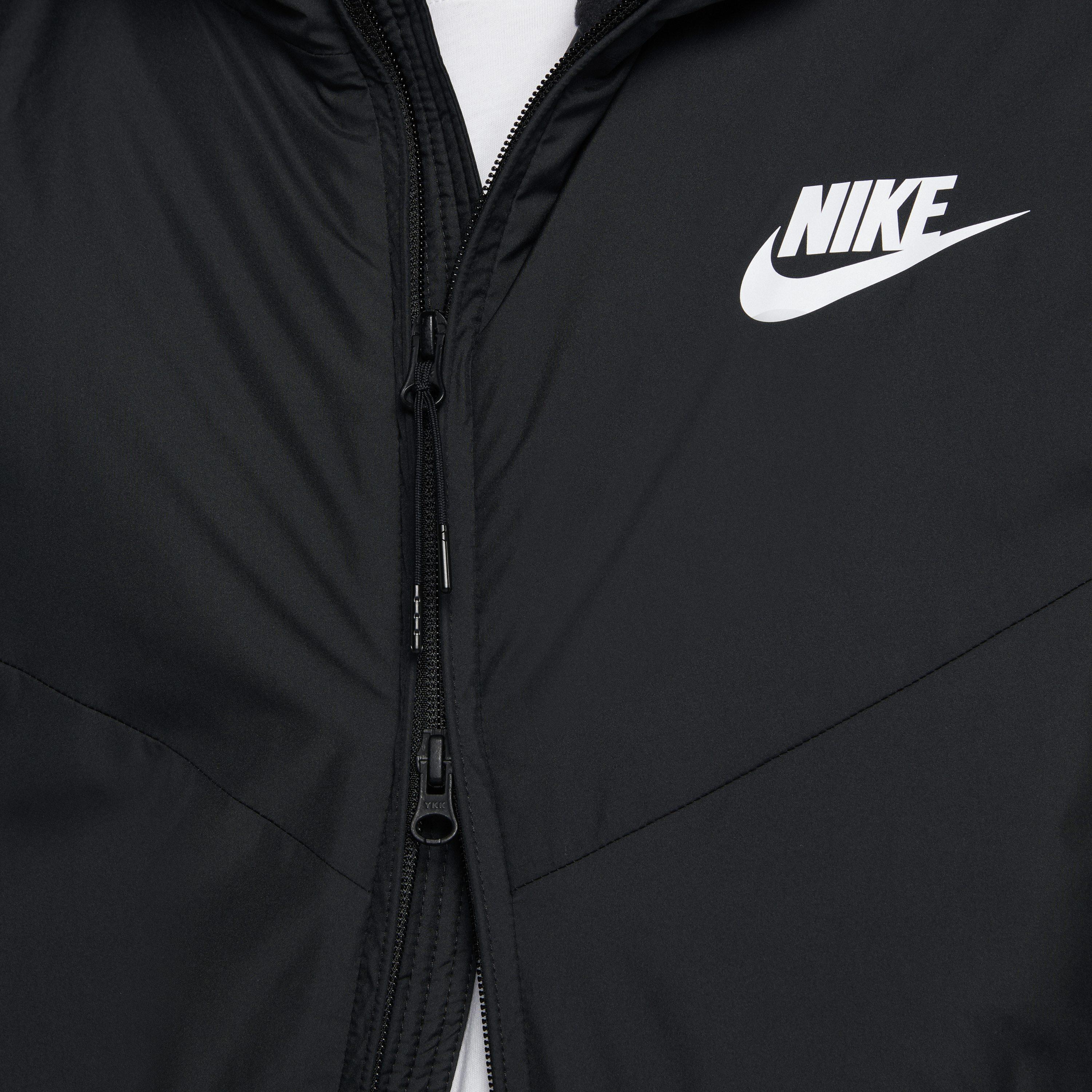 Nike Sportswear Synthetic Fill Hooded Jacket in Black for Men - Lyst