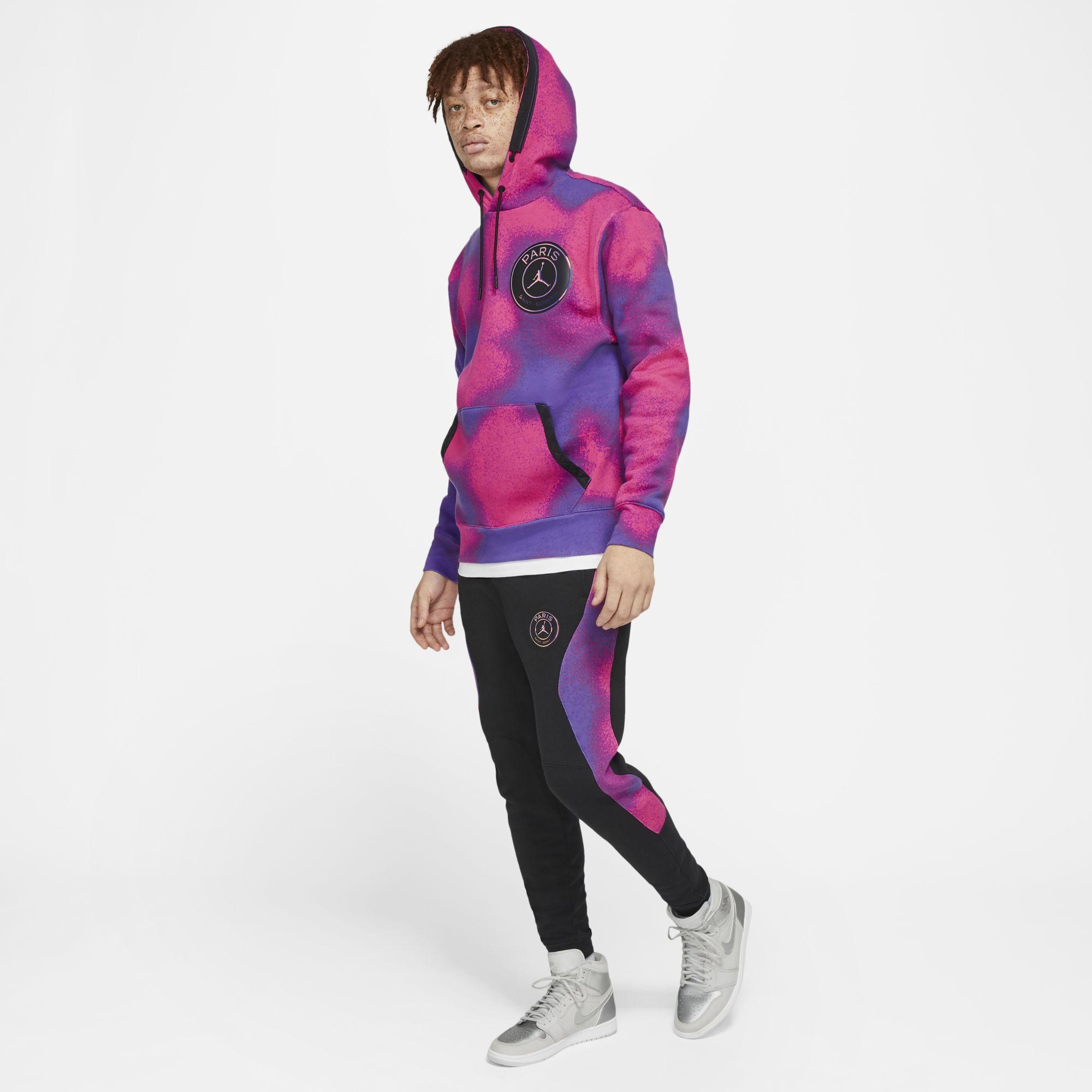 Nike Paris Saint-germain Printed Fleece Pullover Hoodie in Purple for Men |  Lyst UK